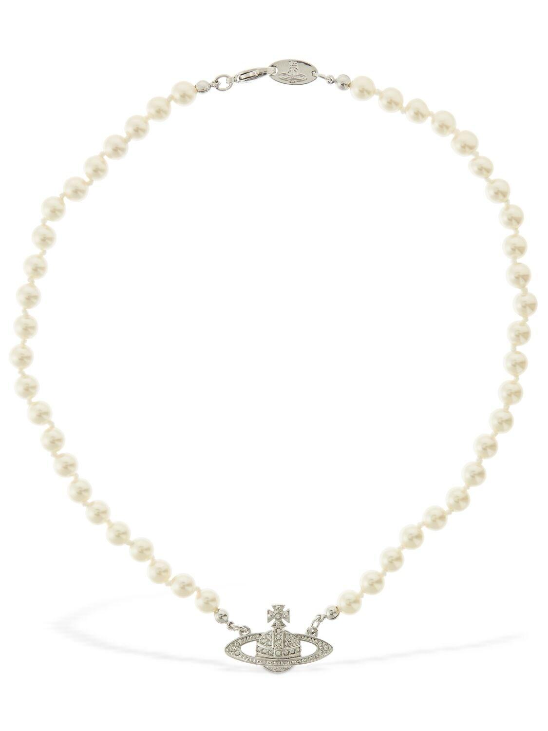 Vivienne Westwood Mini Bas Relief Choker in Metallic | Lyst