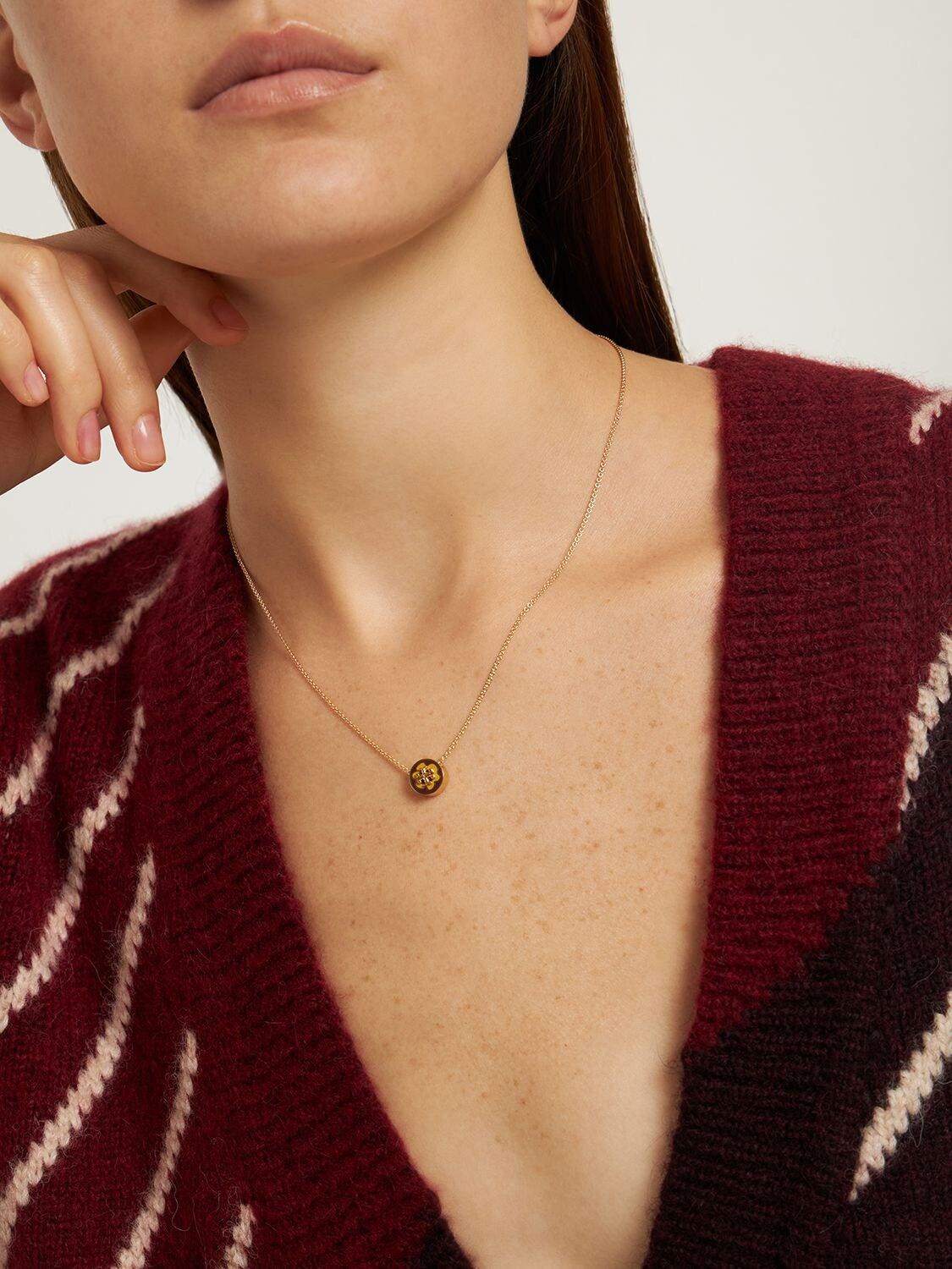 Kira enameled cheap pendant necklace