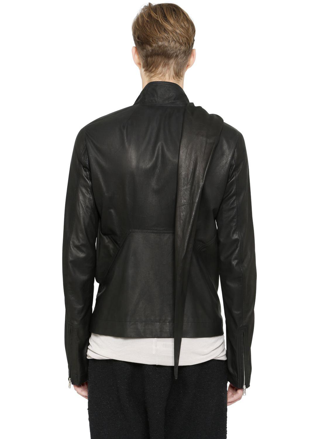 rick owens leather jacket