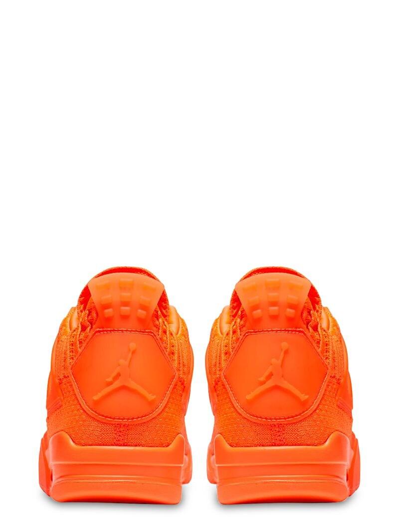 Nike Rubber Air Jordan 4 Retro Flyknit in Orange for Men | Lyst
