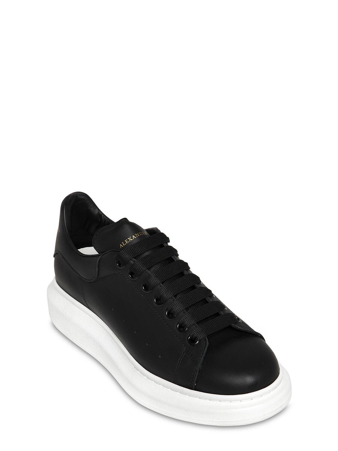alexander mcqueen leather platform sneakers sale