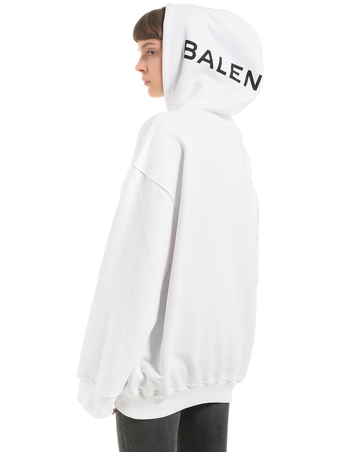 balenciaga hoodie with logo on hood