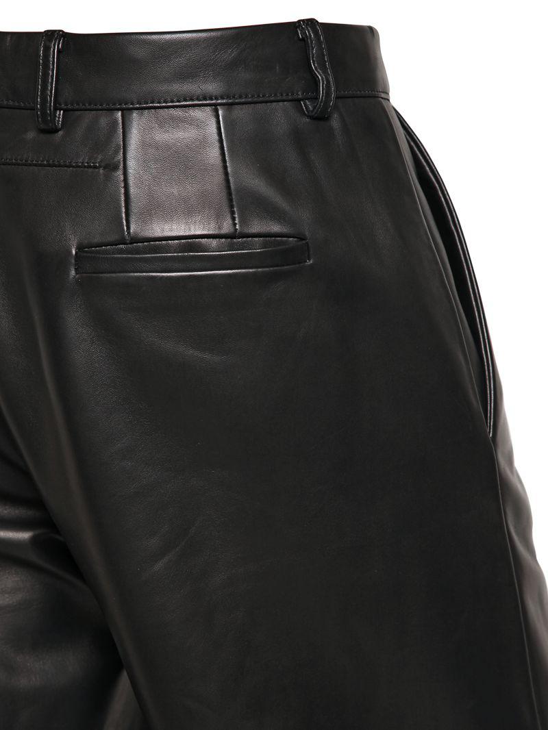 Givenchy Nappa Leather Shorts in Black for Men - Lyst