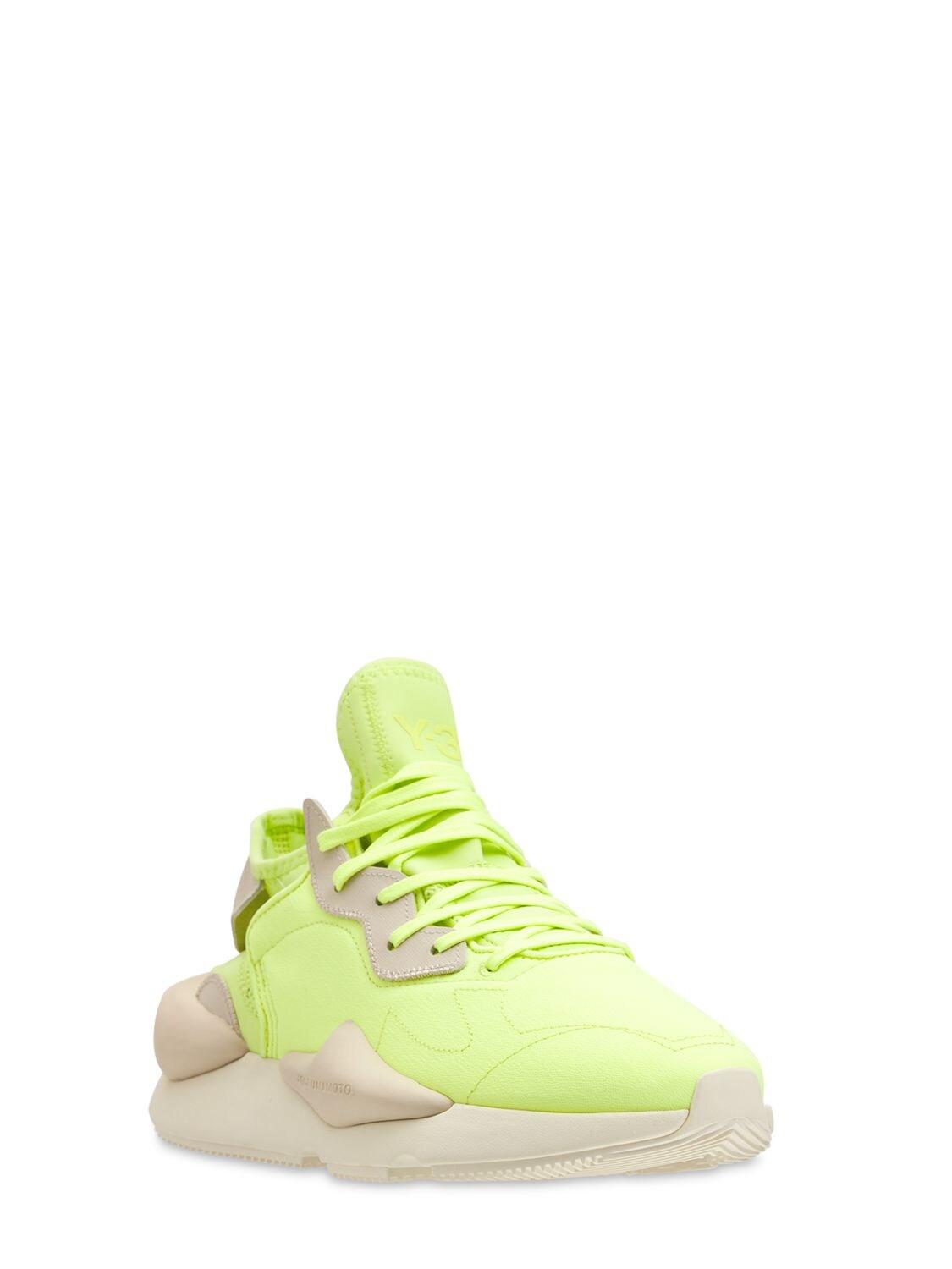 Y-3 Leather Kaiwa Tech Sneakers for Men - Lyst