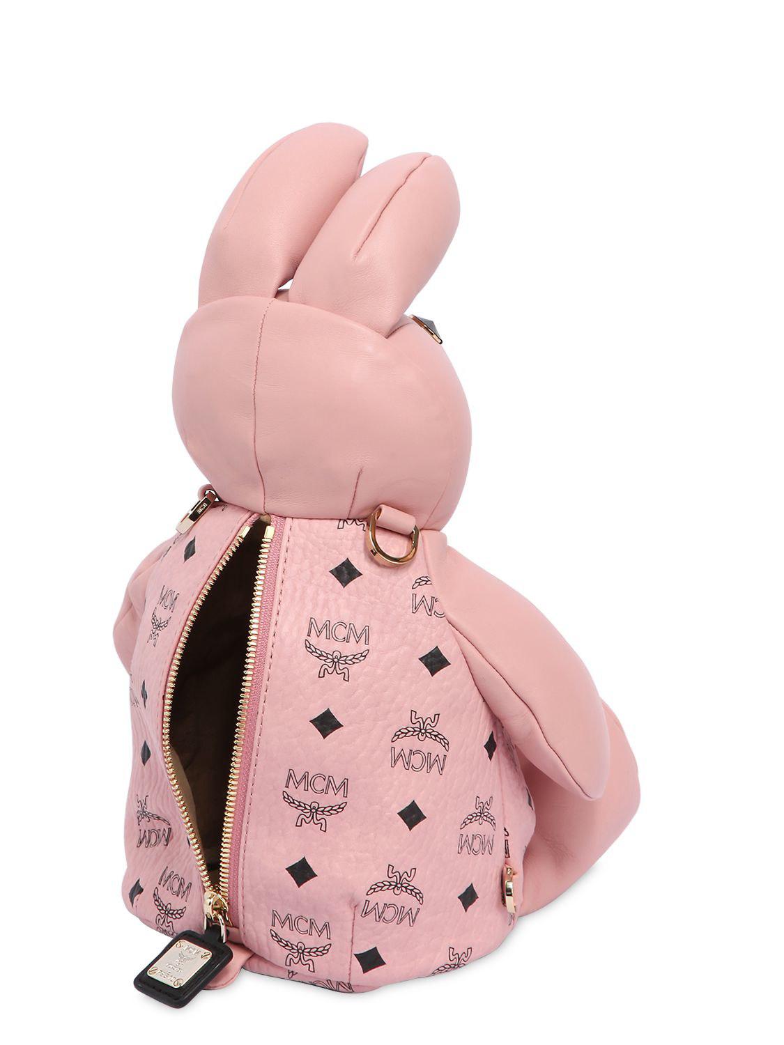 MCM Synthetic Rabbit Shaped Faux Leather Backpack in Pink Lyst