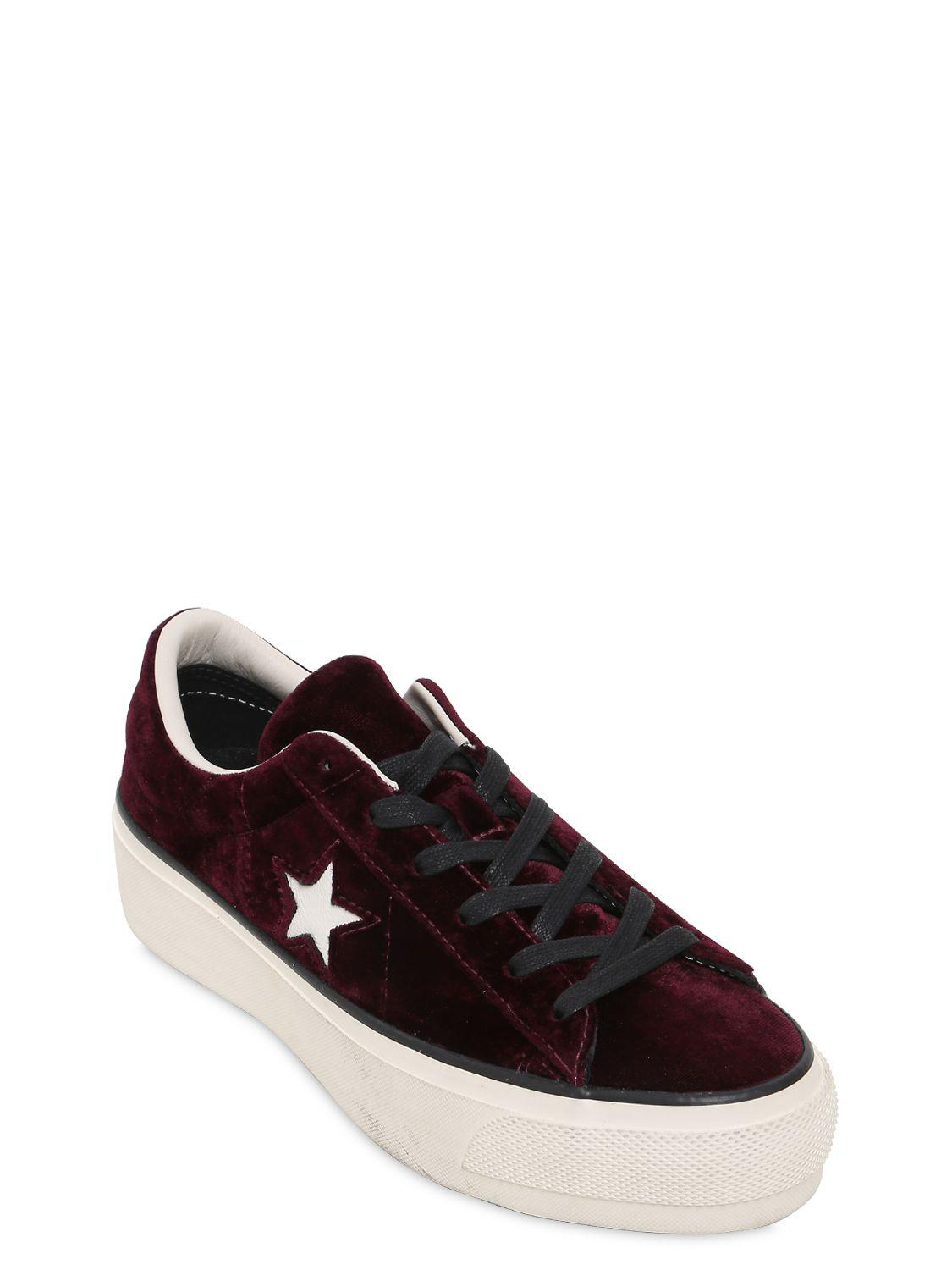 Baskets En Daim Avec Plateforme \