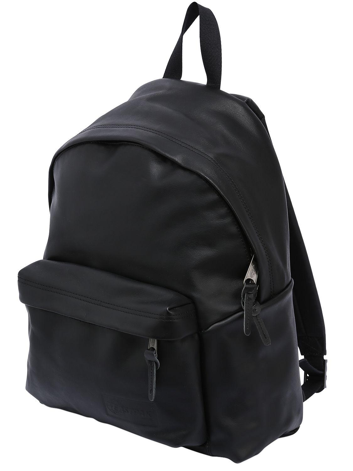 Lyst Eastpak 24l Pak'r Padded Leather Backpack in Black for Men
