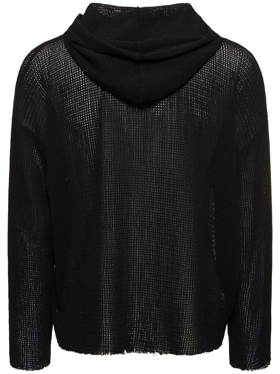 1017 ALYX 9SM Cotton Mesh Zip up Hoodie in Black for Men Lyst