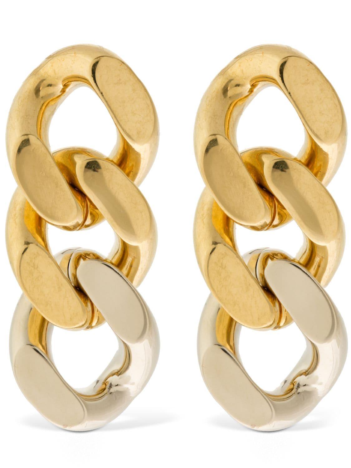Saint Laurent curb-chain Asymmetric Earrings - Farfetch