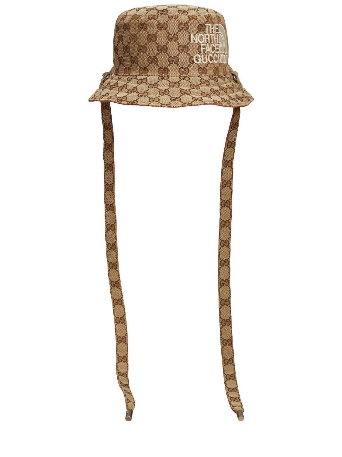 Gucci X The North Face Gg Canvas Hat in Natural for Men | Lyst
