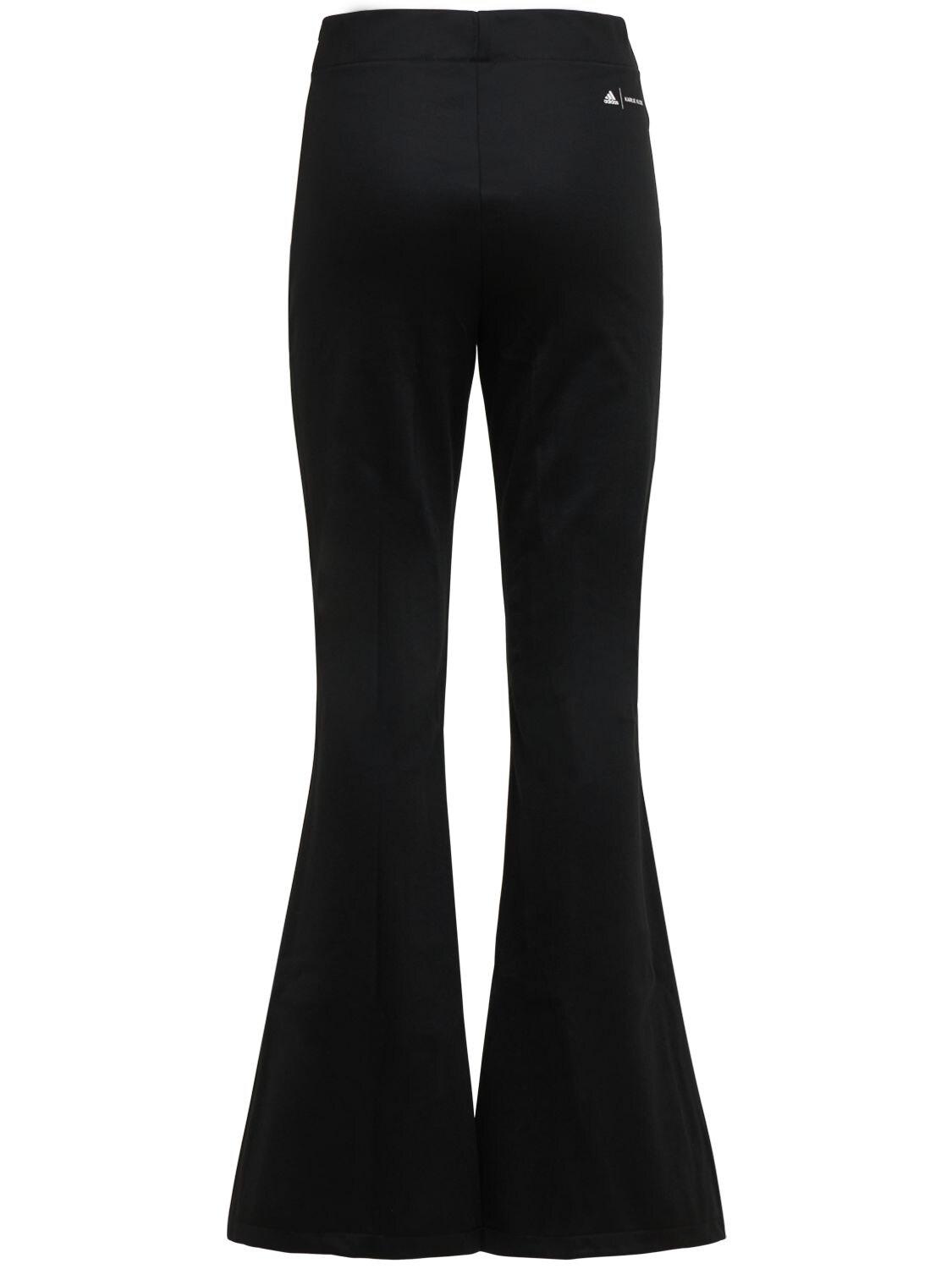 adidas Originals Karlie Kloss High Waist Flared Pants in Black | Lyst
