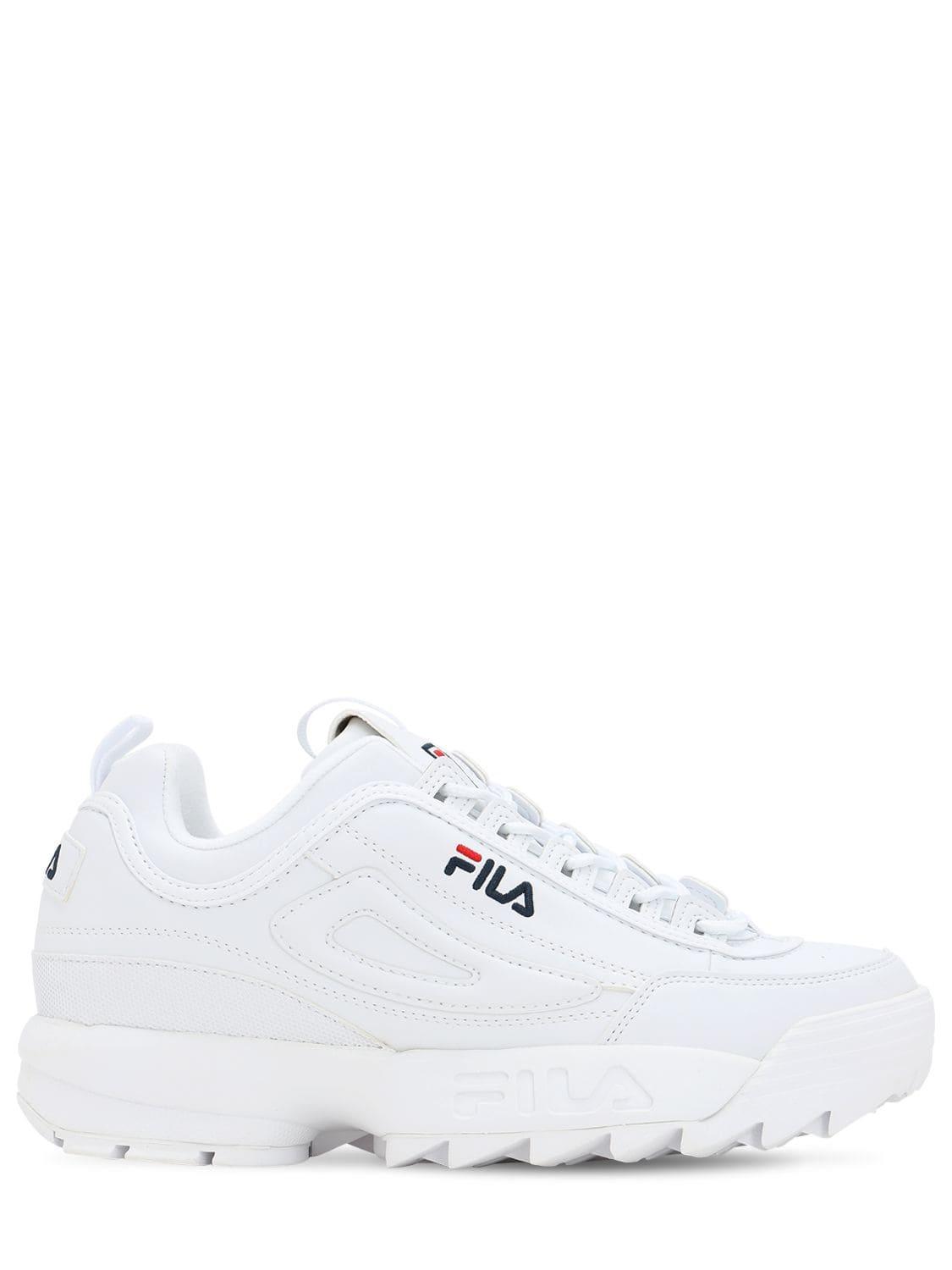 foredrag Nebu Blive kold Fila Disruptor Low Sneaker in White Black (White) for Men - Lyst