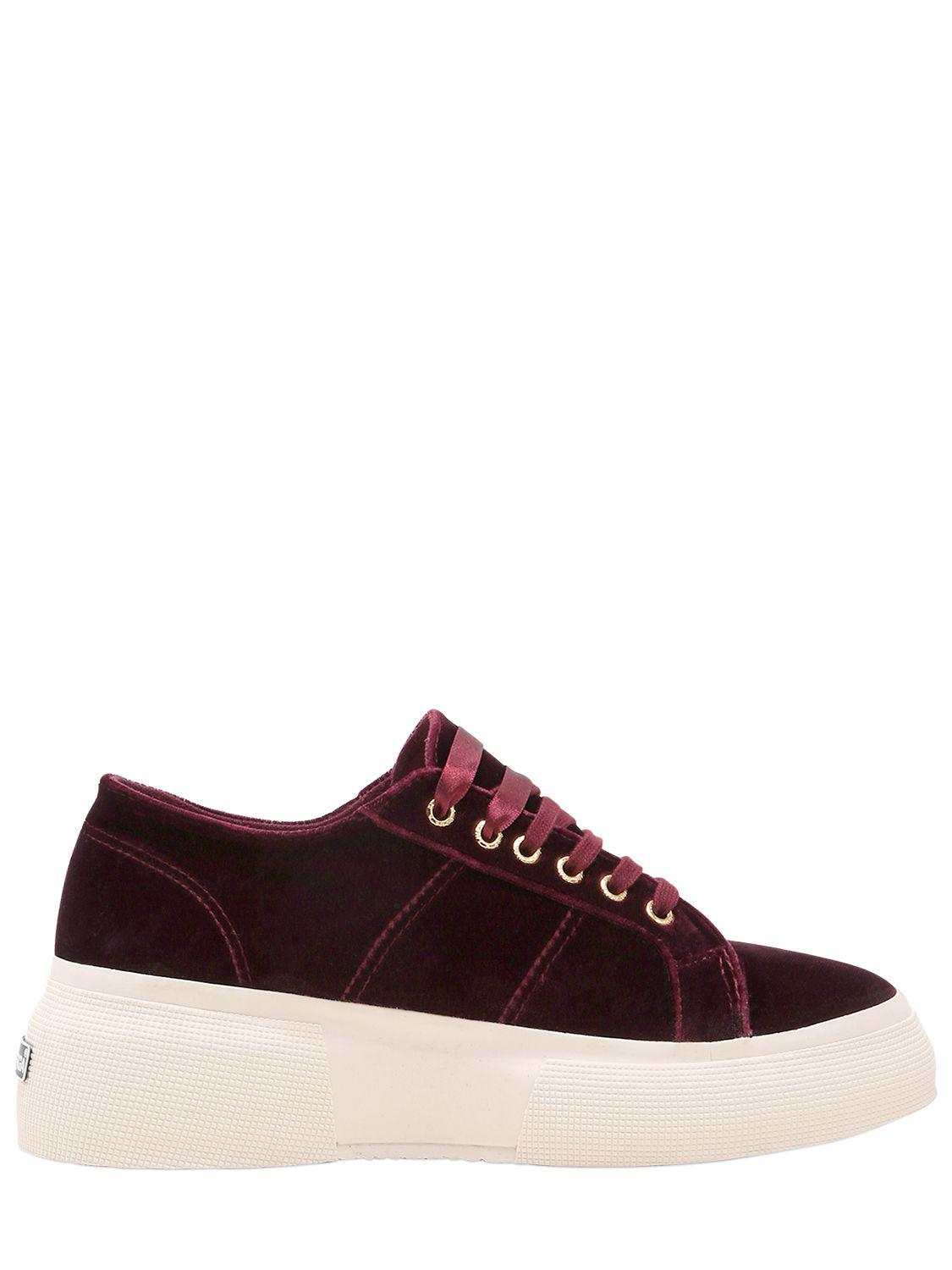 superga platform bordeaux