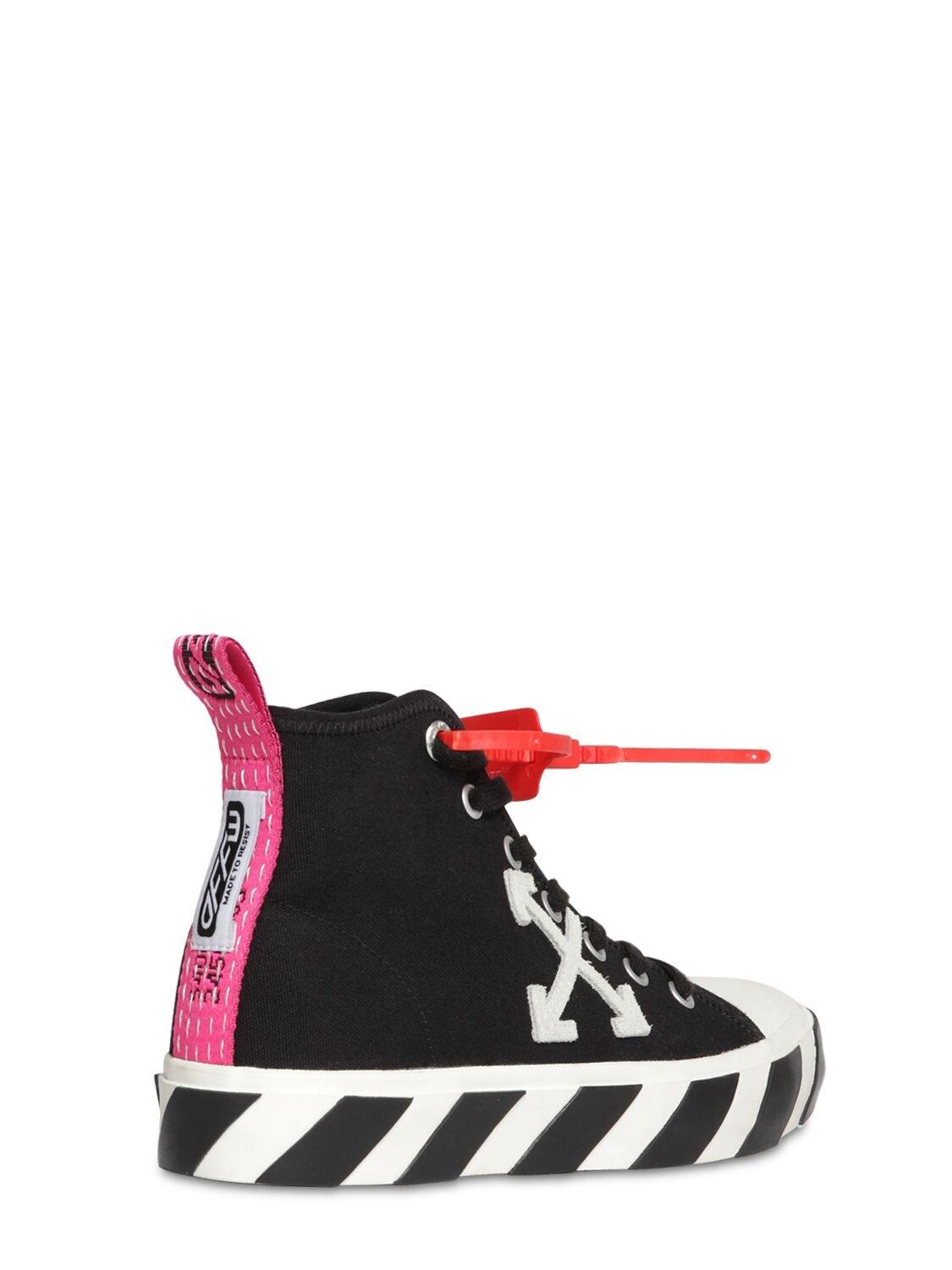 Off-White c/o Virgil Abloh High Top Canvas Shoes in Black for Men 