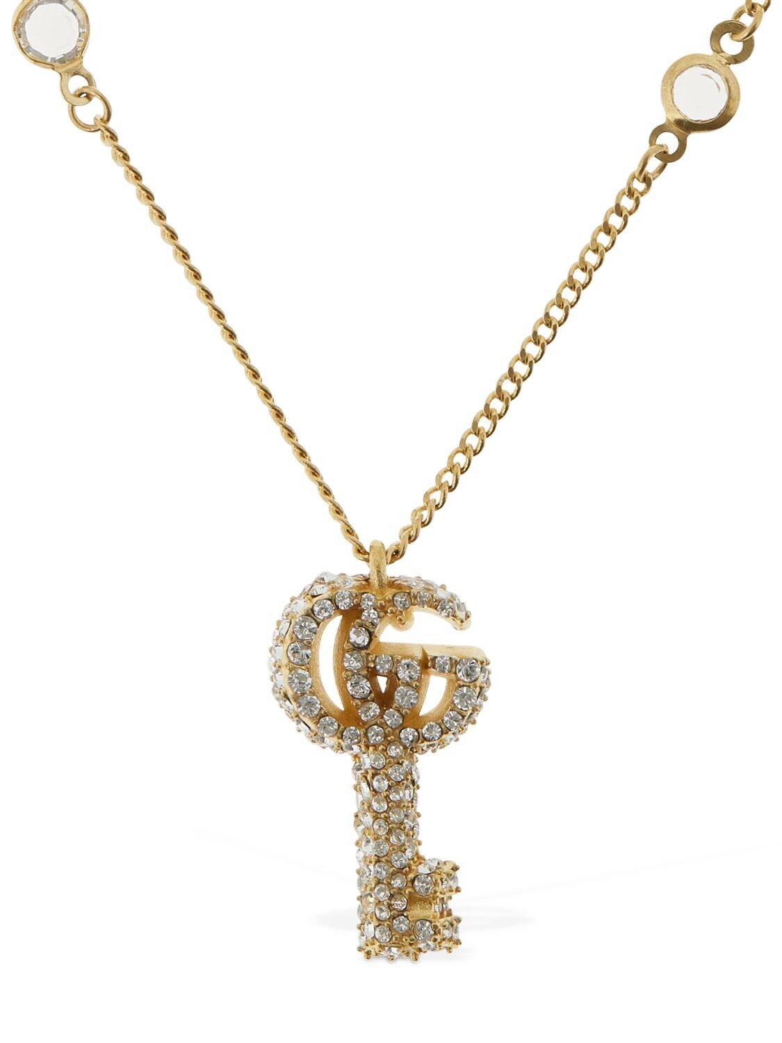 Gucci double online g key necklace