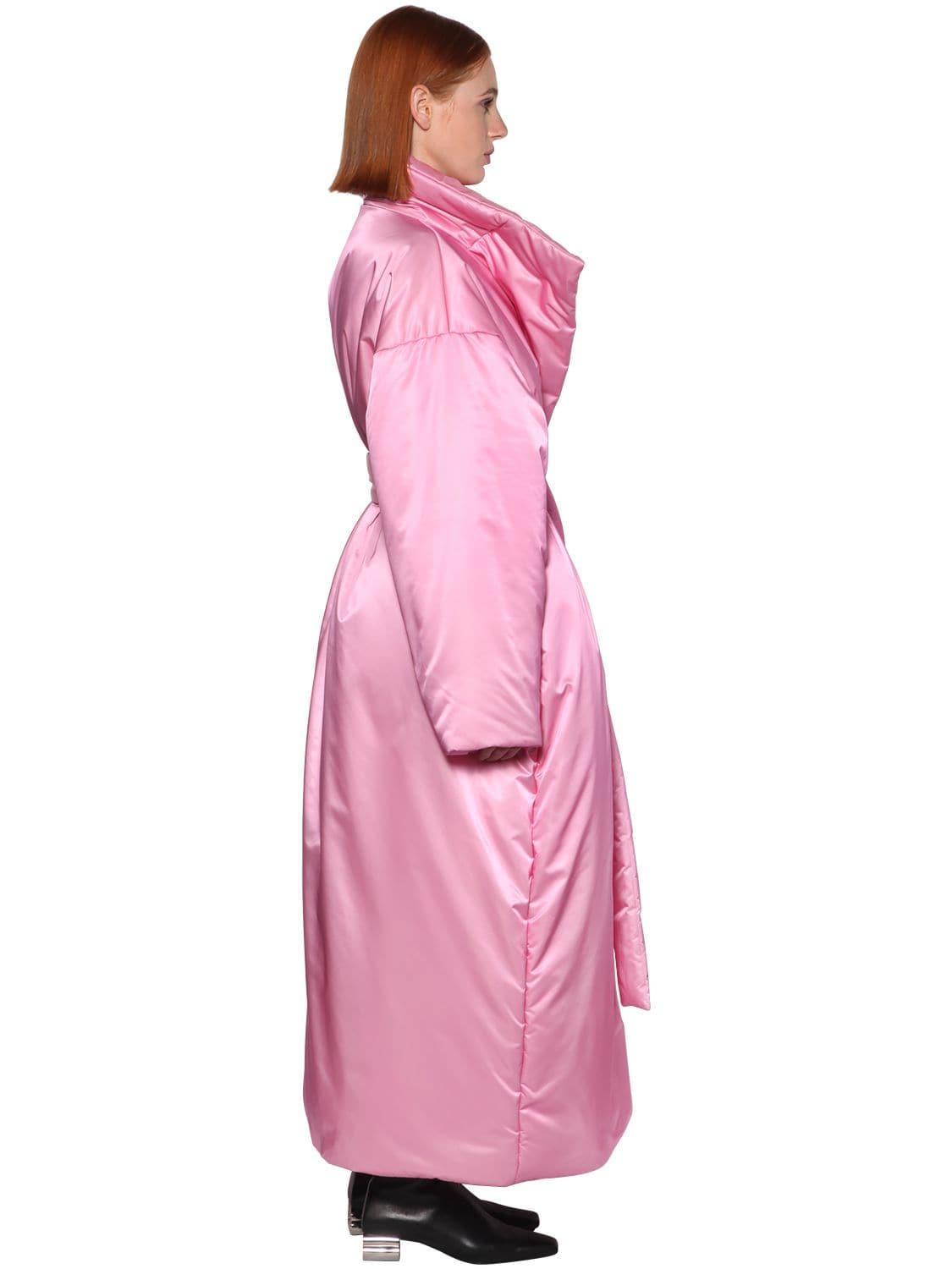 Balenciaga Synthetik Mantel Aus Nylonsatin in Pink - Lyst