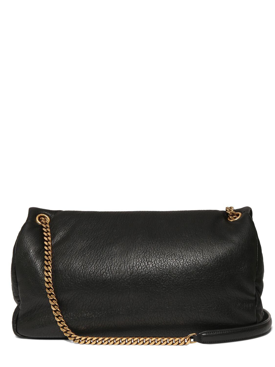 Saint Laurent Large Calypso Leather Chain Bag in Black Lyst UK