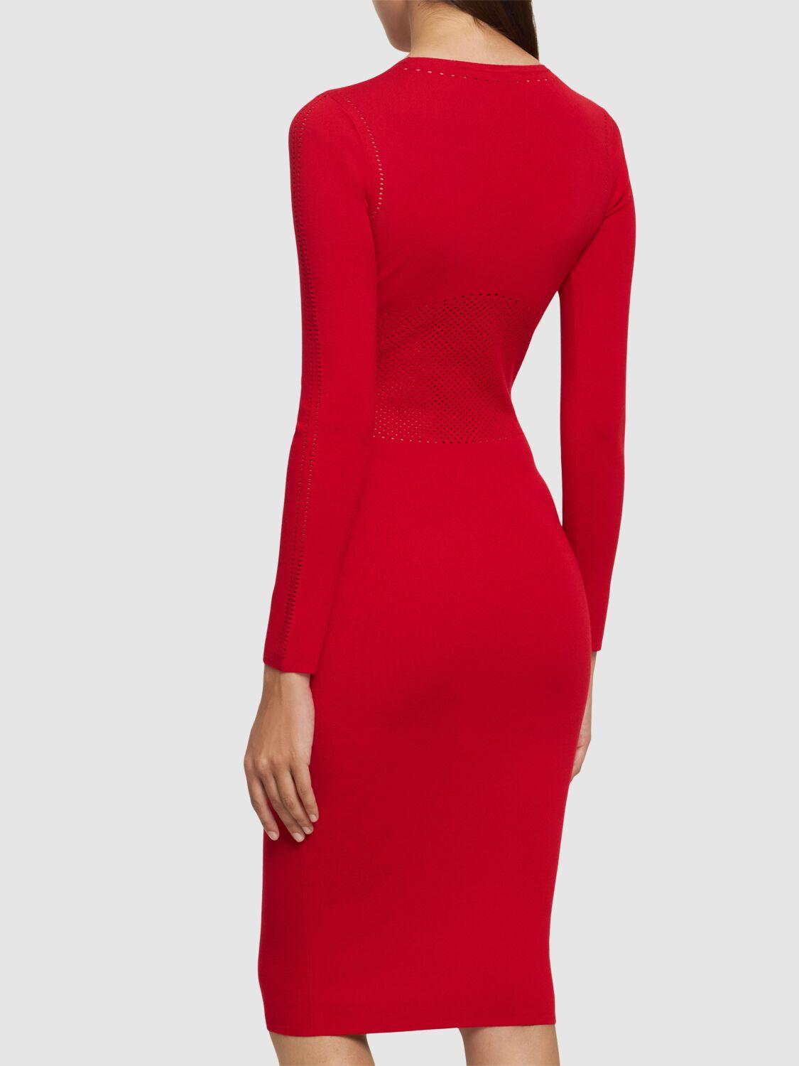 Max Mara Comica ジャージードレス レッド | Lyst
