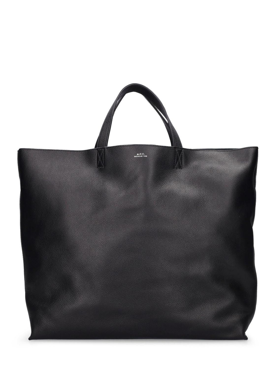 A.P.C. Cabas Maiko Horizontal Tote Bag in Black | Lyst