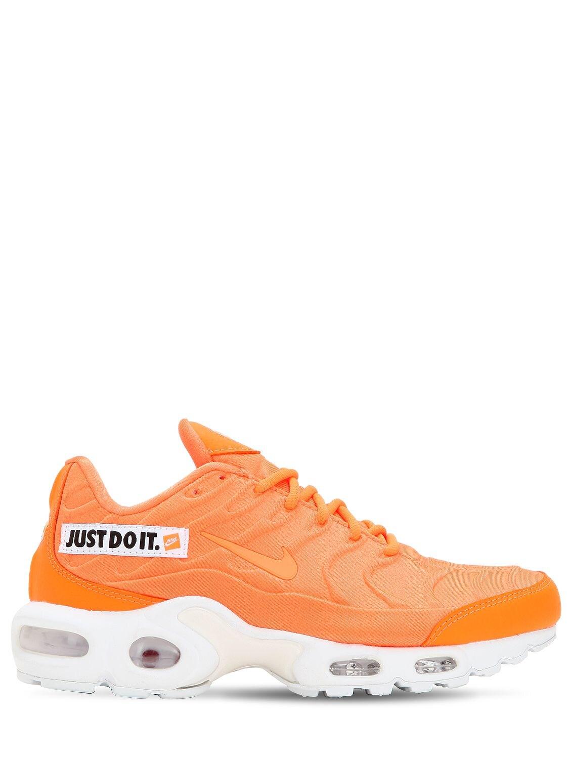 orange air max plus just do it