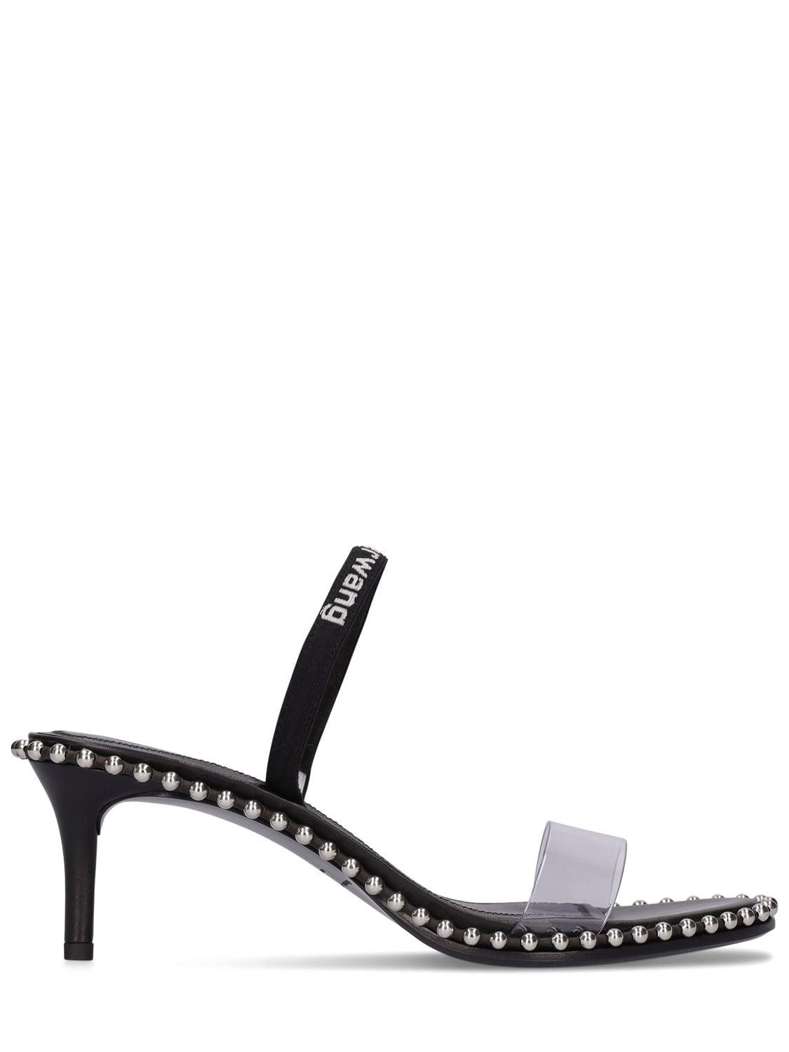 Alexander Wang 60mm Nova Low Pvc Slingback Sandals in White | Lyst