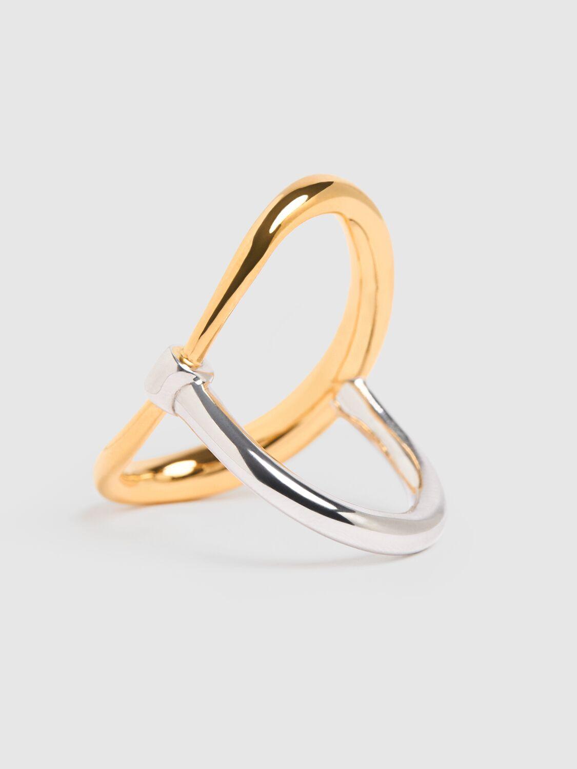 Charlotte Chesnais Bague Turtle Vermeil & Ring in Metallic
