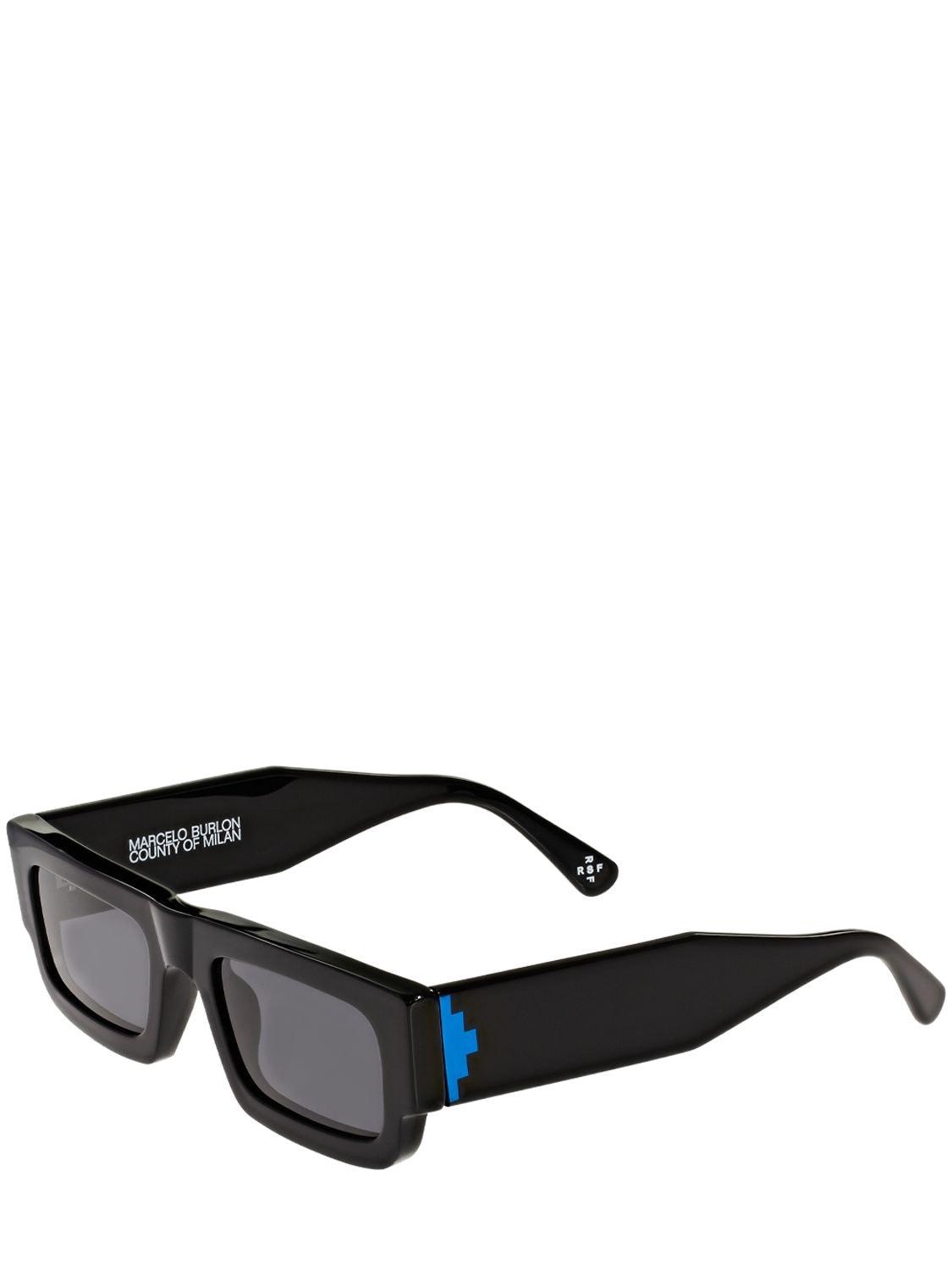 Marcelo Burlon Rsf Co-lab Cross Lowrider Sunglasses in Black/Blue (Black)  for Men | Lyst