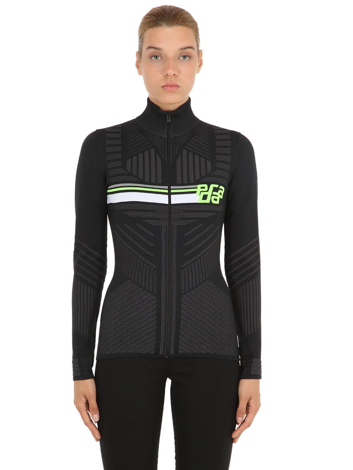 prada zip up sweater