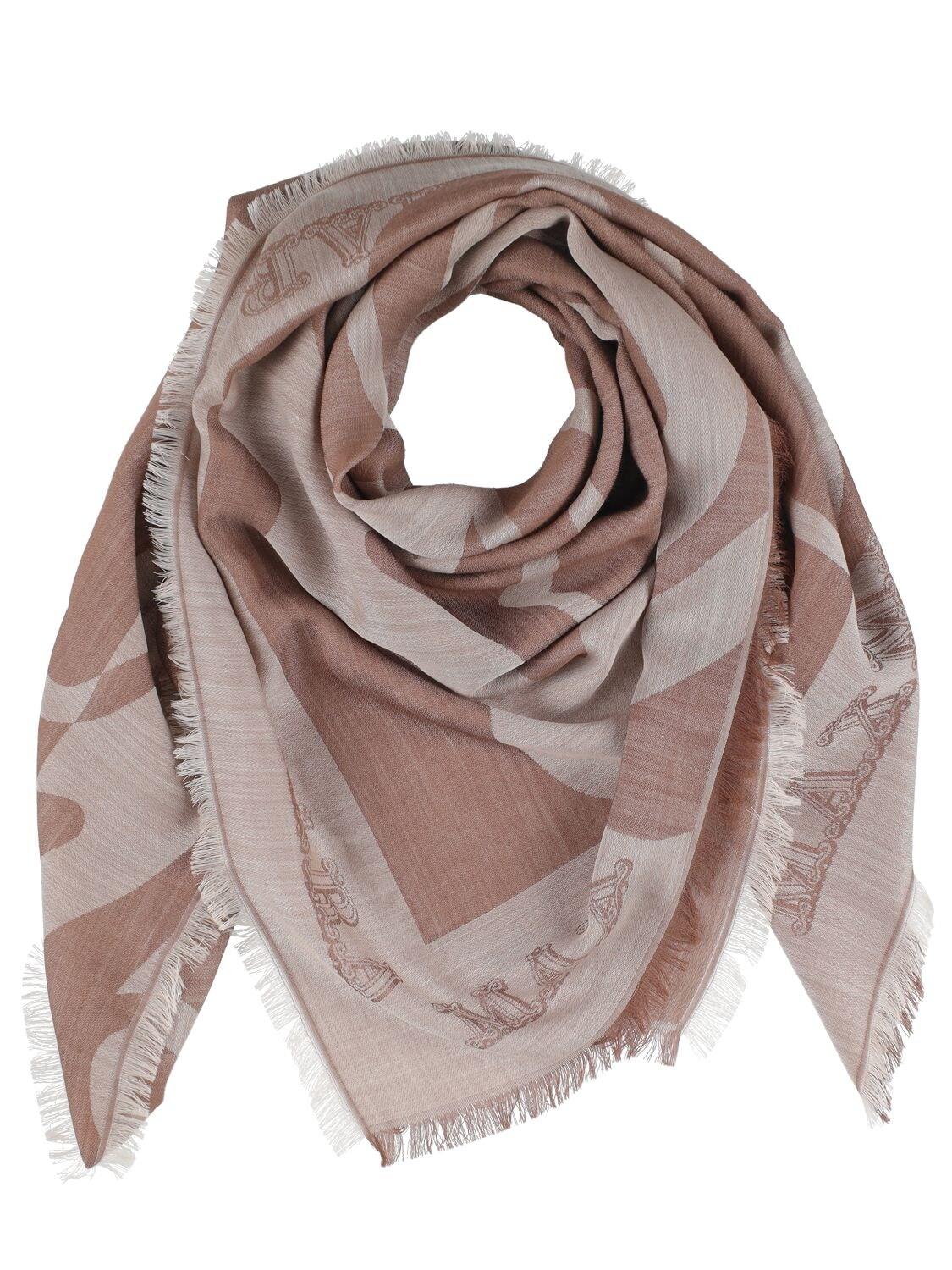 Bufanda de seda lana de Max Mara de color Rosa | Lyst