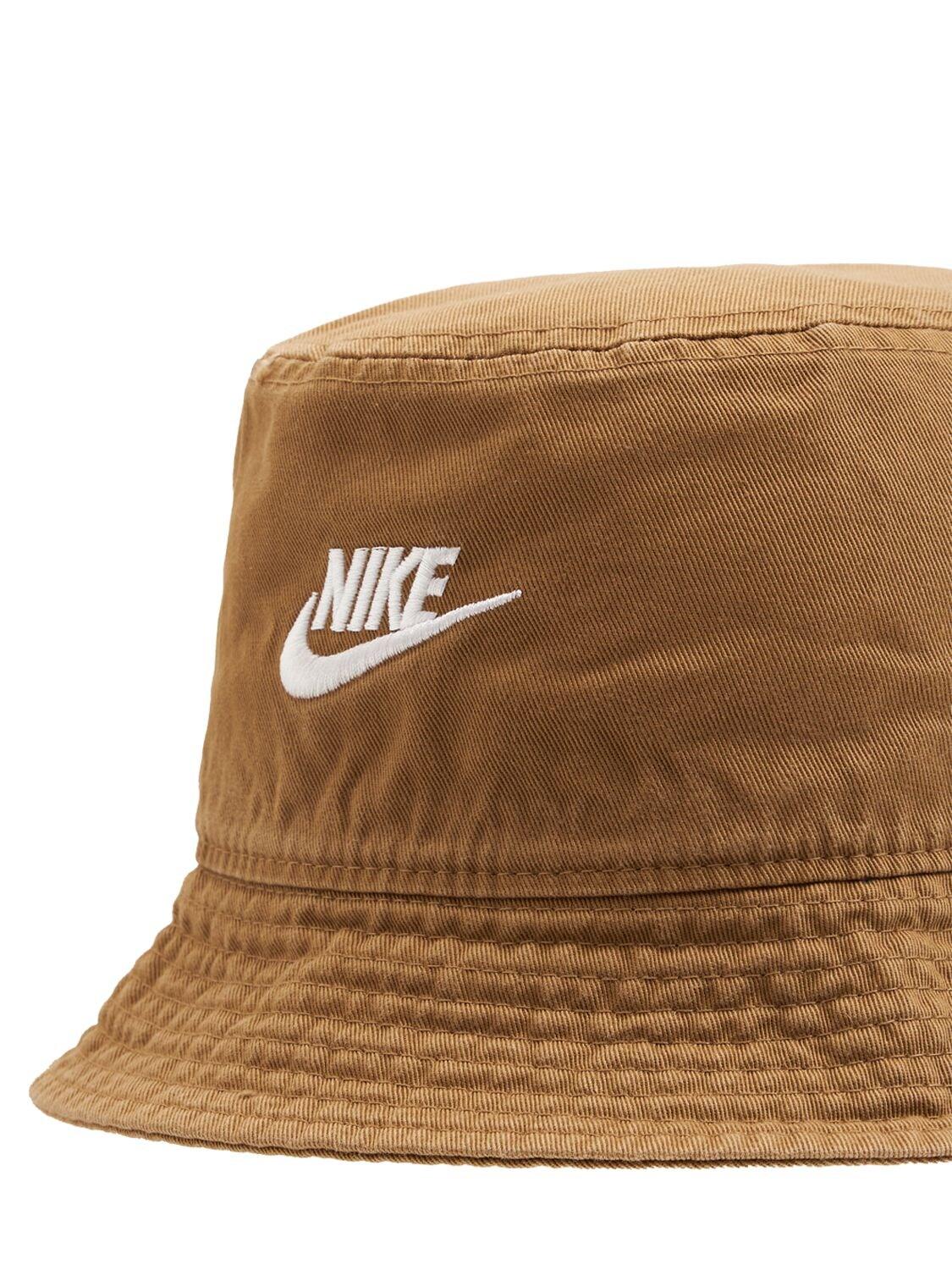 Nike Cotton Bucket Hat in Brown | Lyst