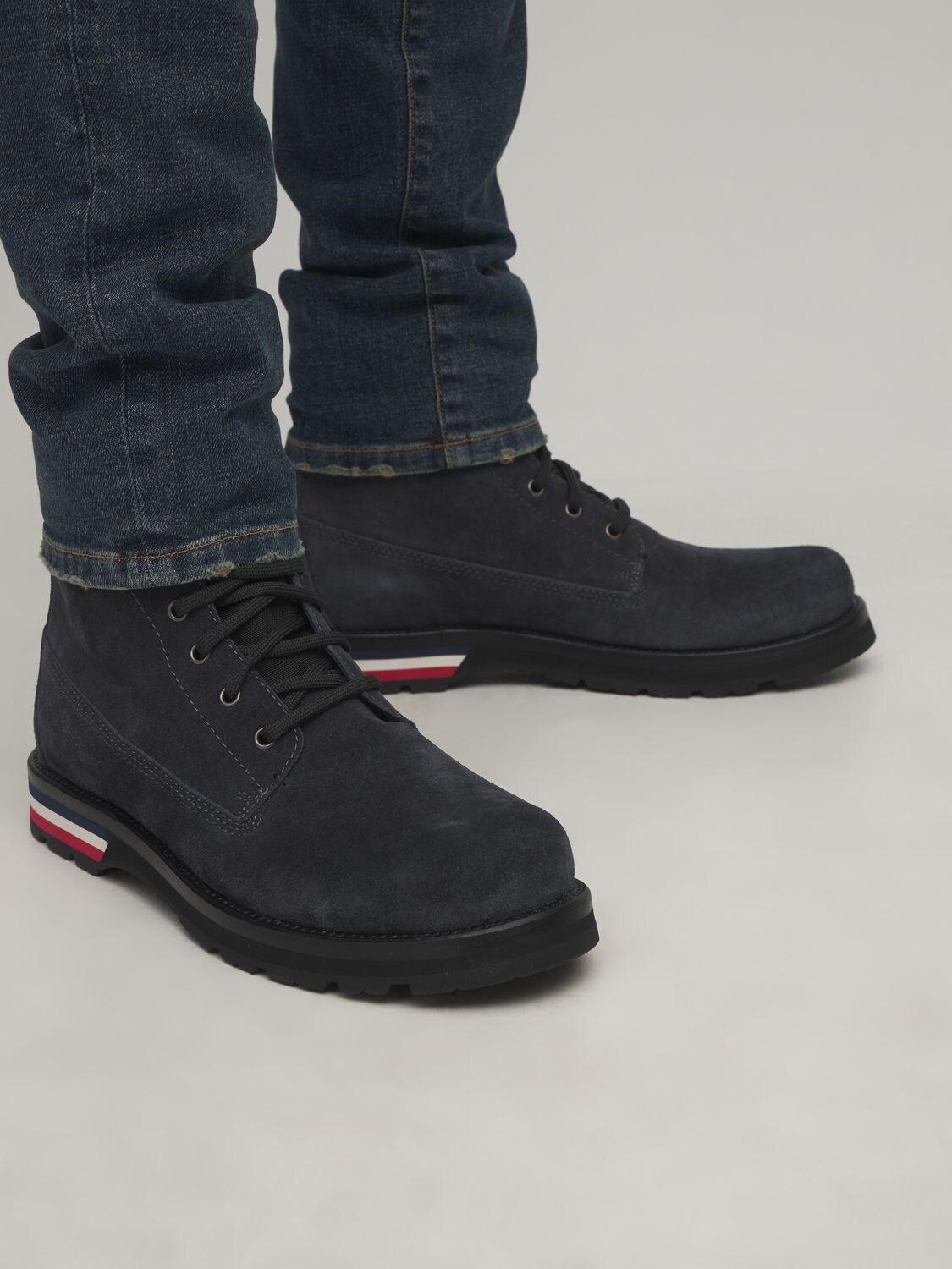 Moncler Vancouver Nubuck Ankle Boots for Men | Lyst Canada