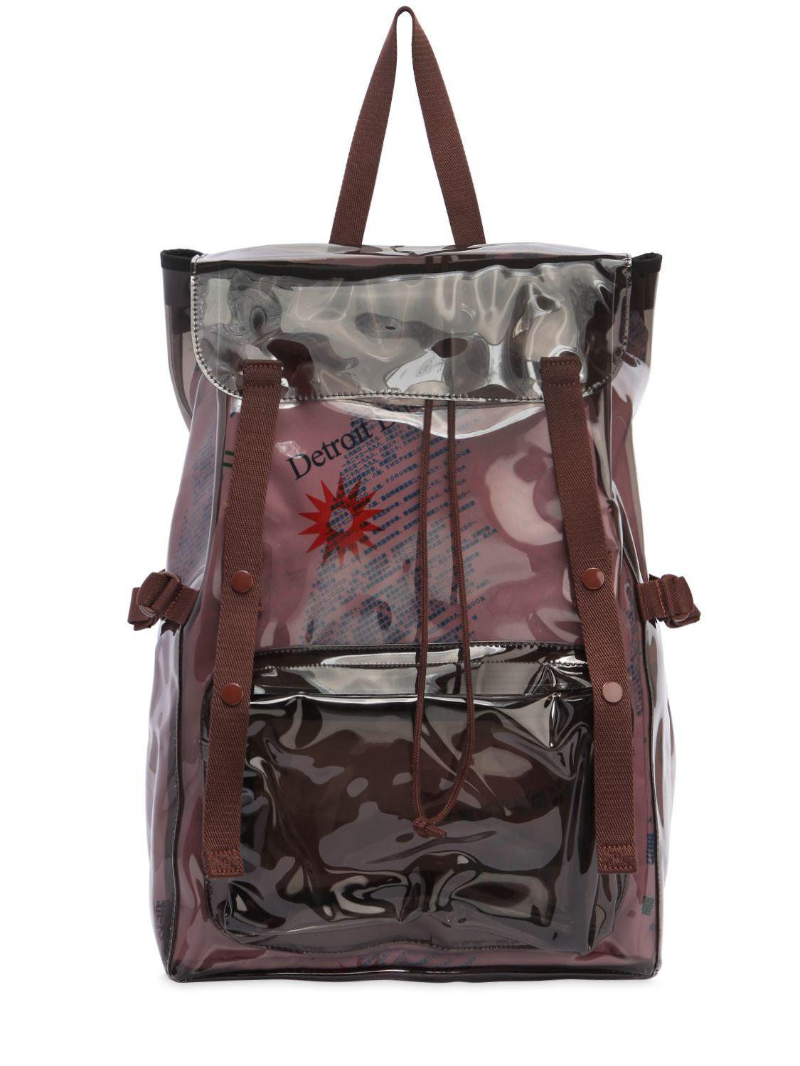 Raf Simons Eastpak Transparent Pvc Backpack in Brown for Men | Lyst