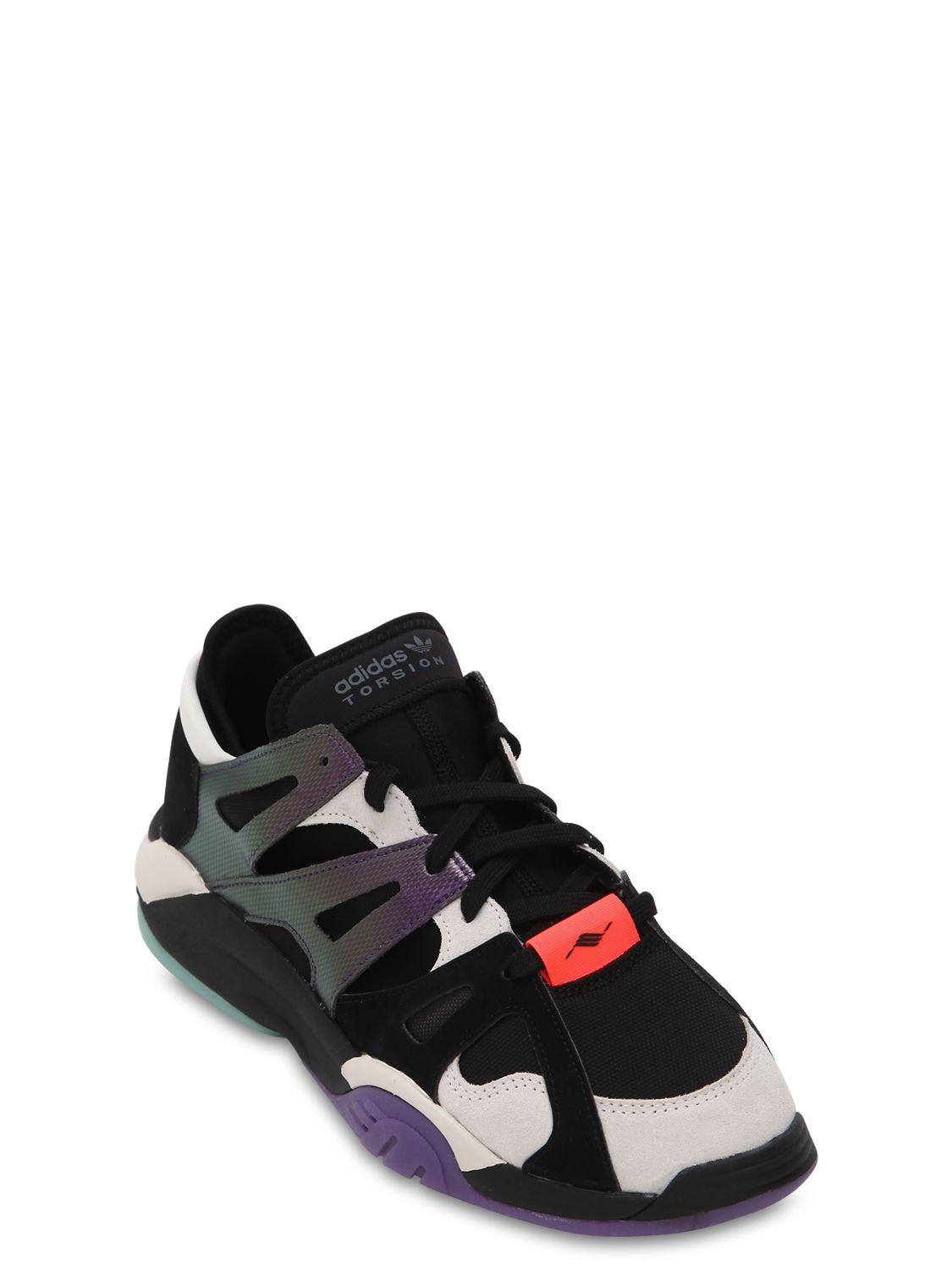 adidas Originals Dimension Leather \u0026 Mesh Sneakers in Black for Men - Lyst