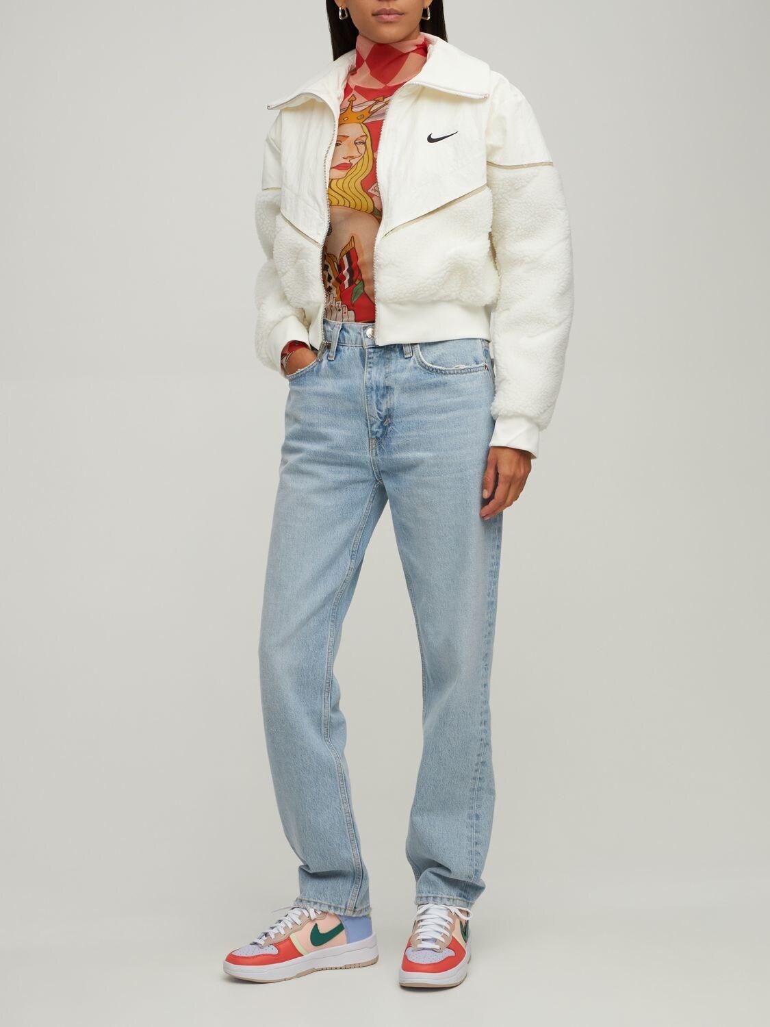 cropped nylon jacket