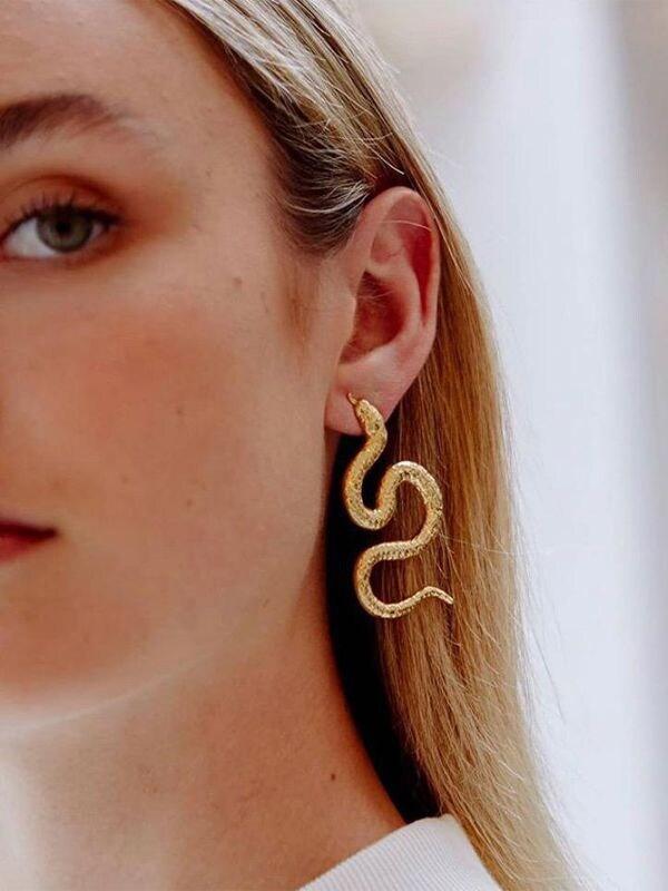 Natia X Lako Snake Earrings 2024 www.alhudapk