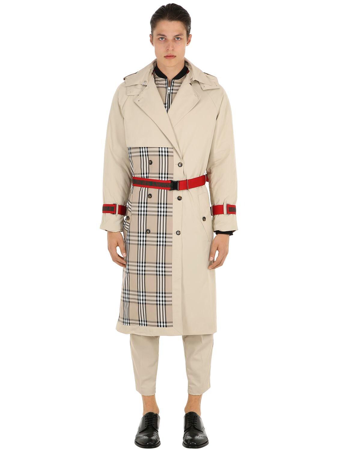 patchwork trench coat
