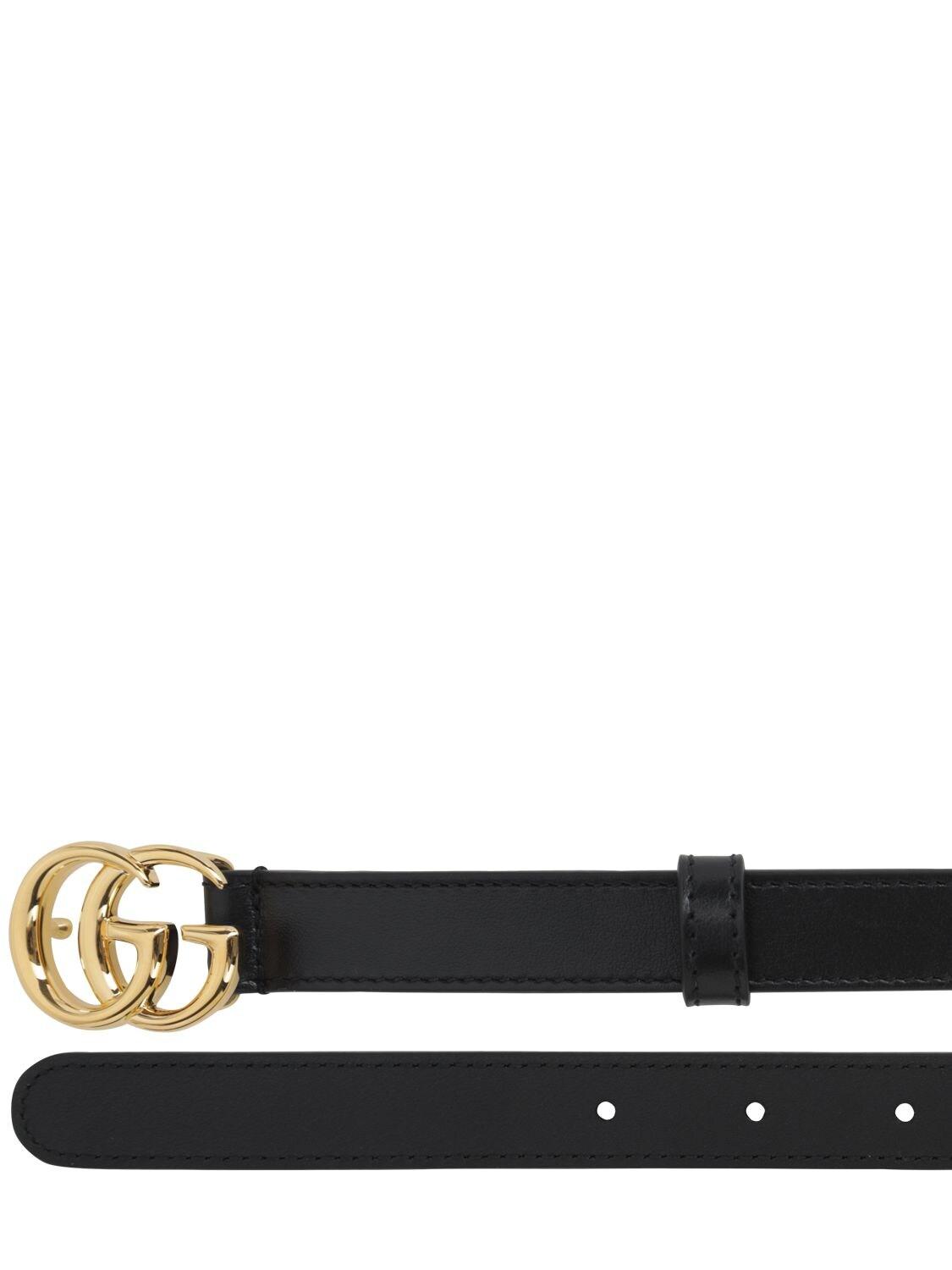 Gucci Leder Gürtel aus leder mit doppel g schnalle mit gewundener struktur  in Schwarz für Herren - Sparen Sie 21% - Lyst