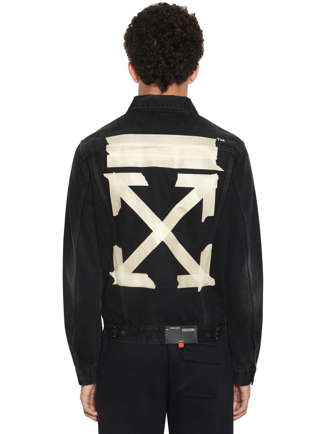 Axis Denim Jacket Large Rings Letter Tape Zipper Distressed Punkcore  Streetwear | eBay