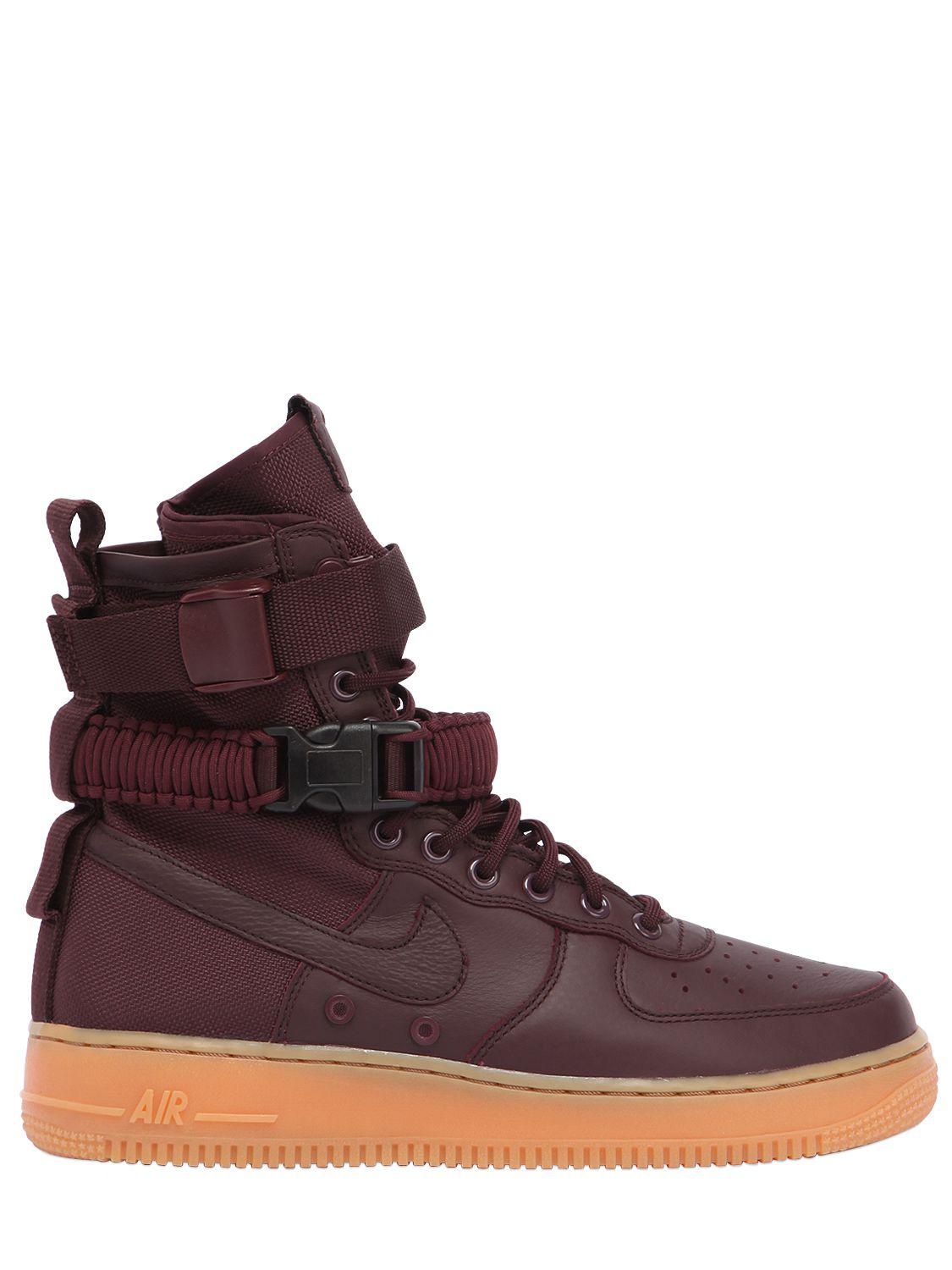 Nike Leather Sf Air Force 1 High Top Sneakers for Men - Lyst