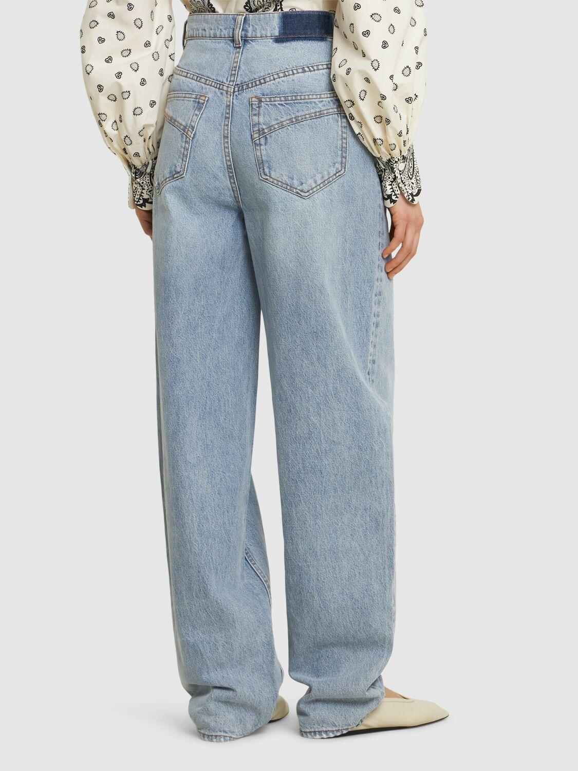 Natura Oversize Cotton Barrel Jeans