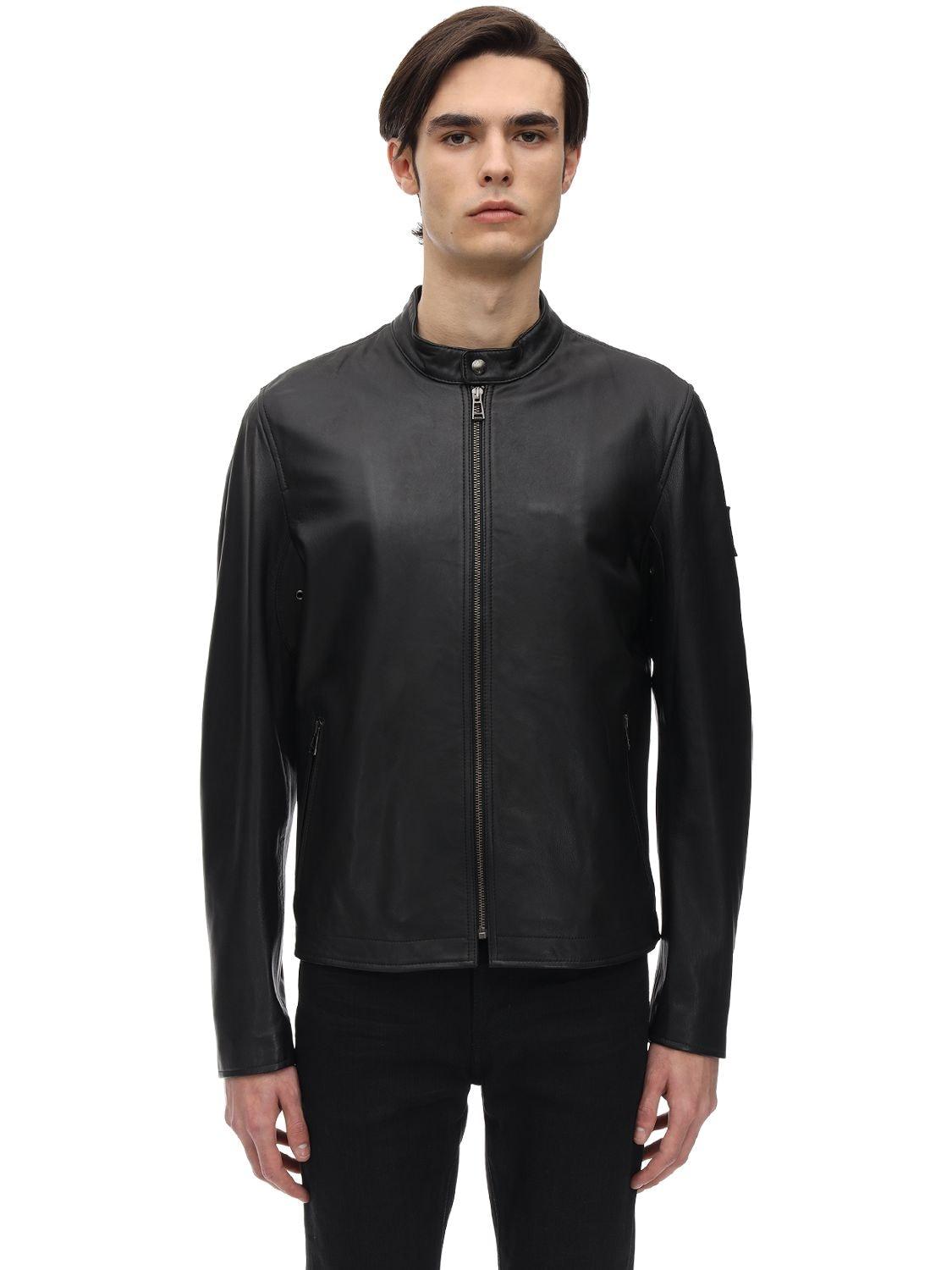 Belstaff Reeve Leather Jacket in Black for Men - Lyst