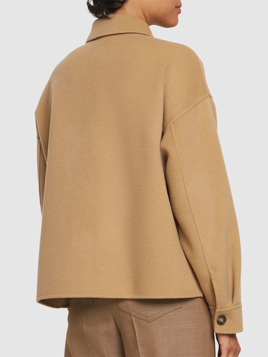 Weekend by Maxmara Emiro ウールシャツジャケット ナチュラル