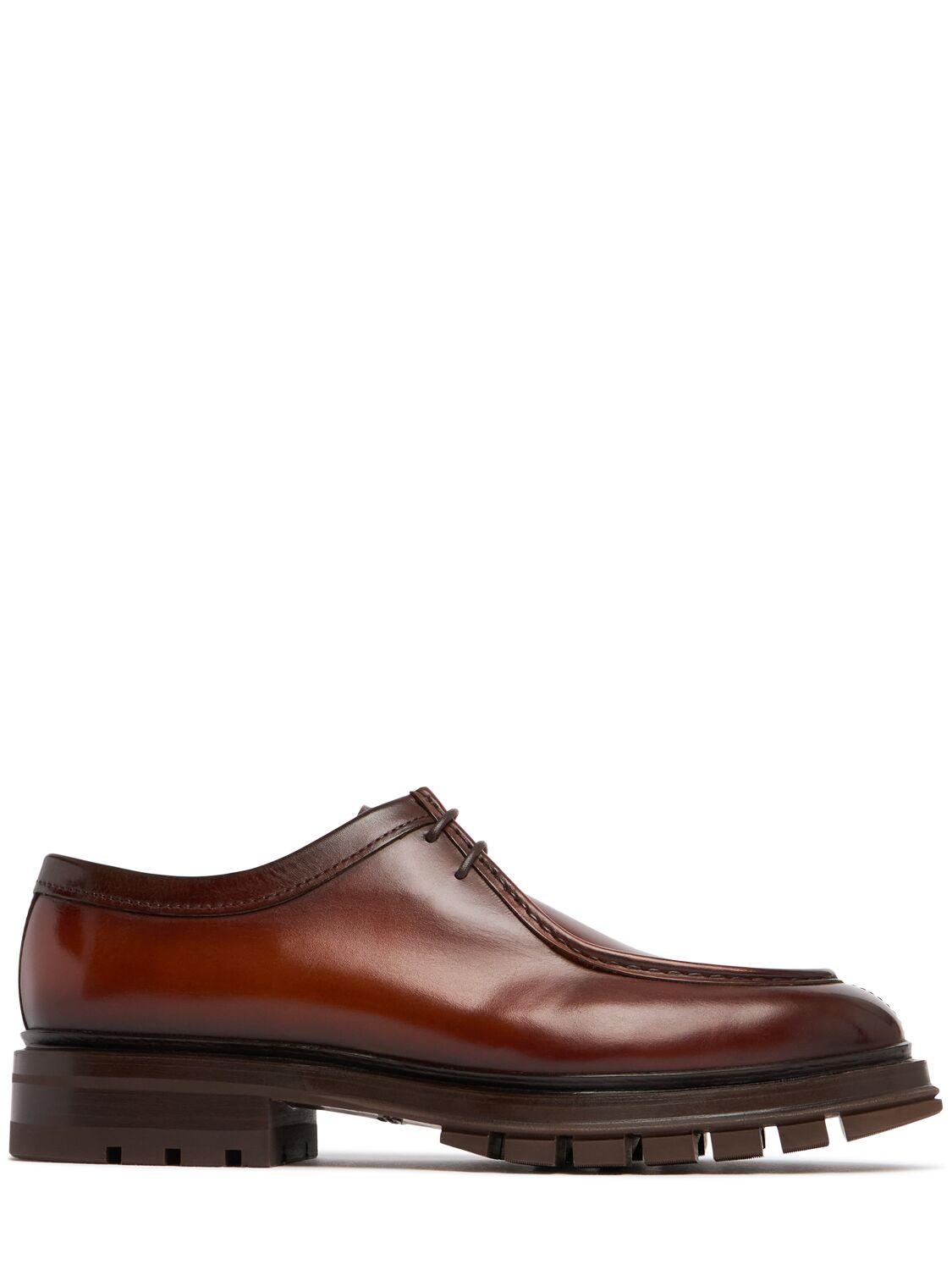Santoni メンズ ブラウン Emylyn シューズ レースアップ