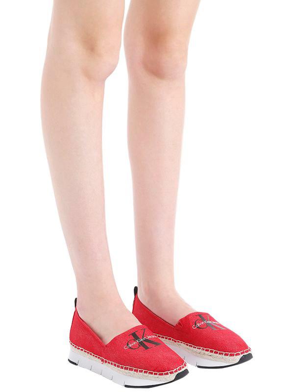 calvin klein genna canvas espadrille shoes
