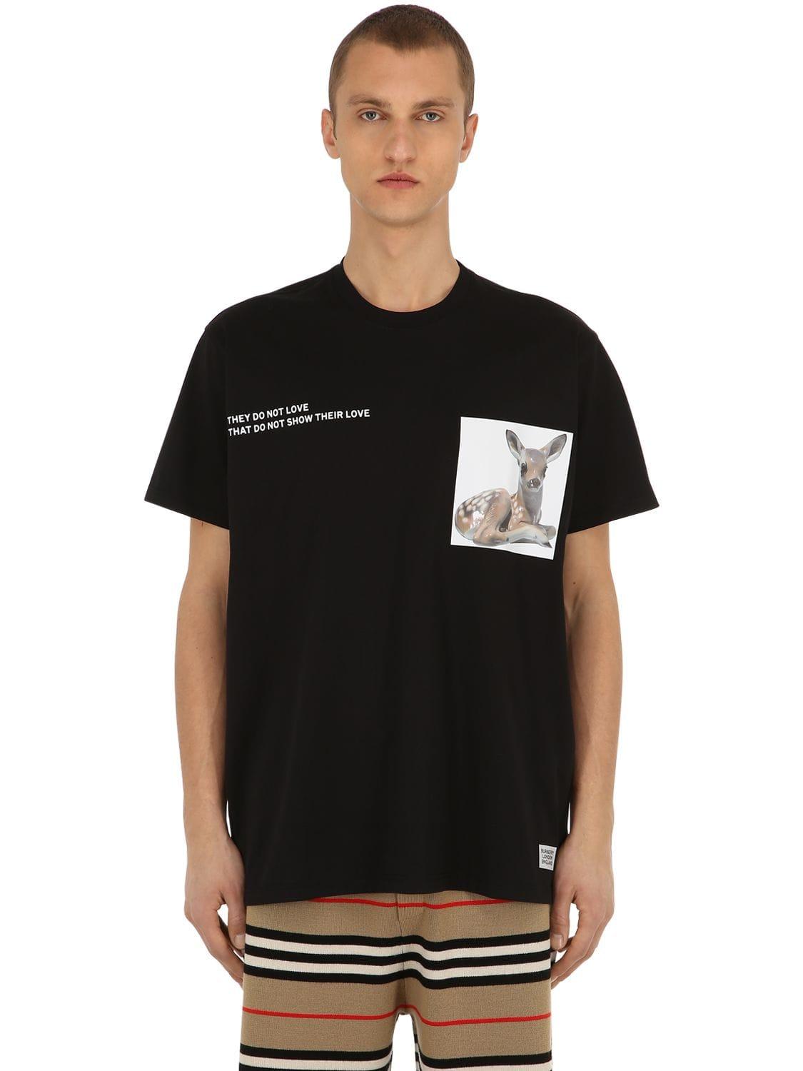 Burberry Bambi Cotton-jersey T-shirt in 