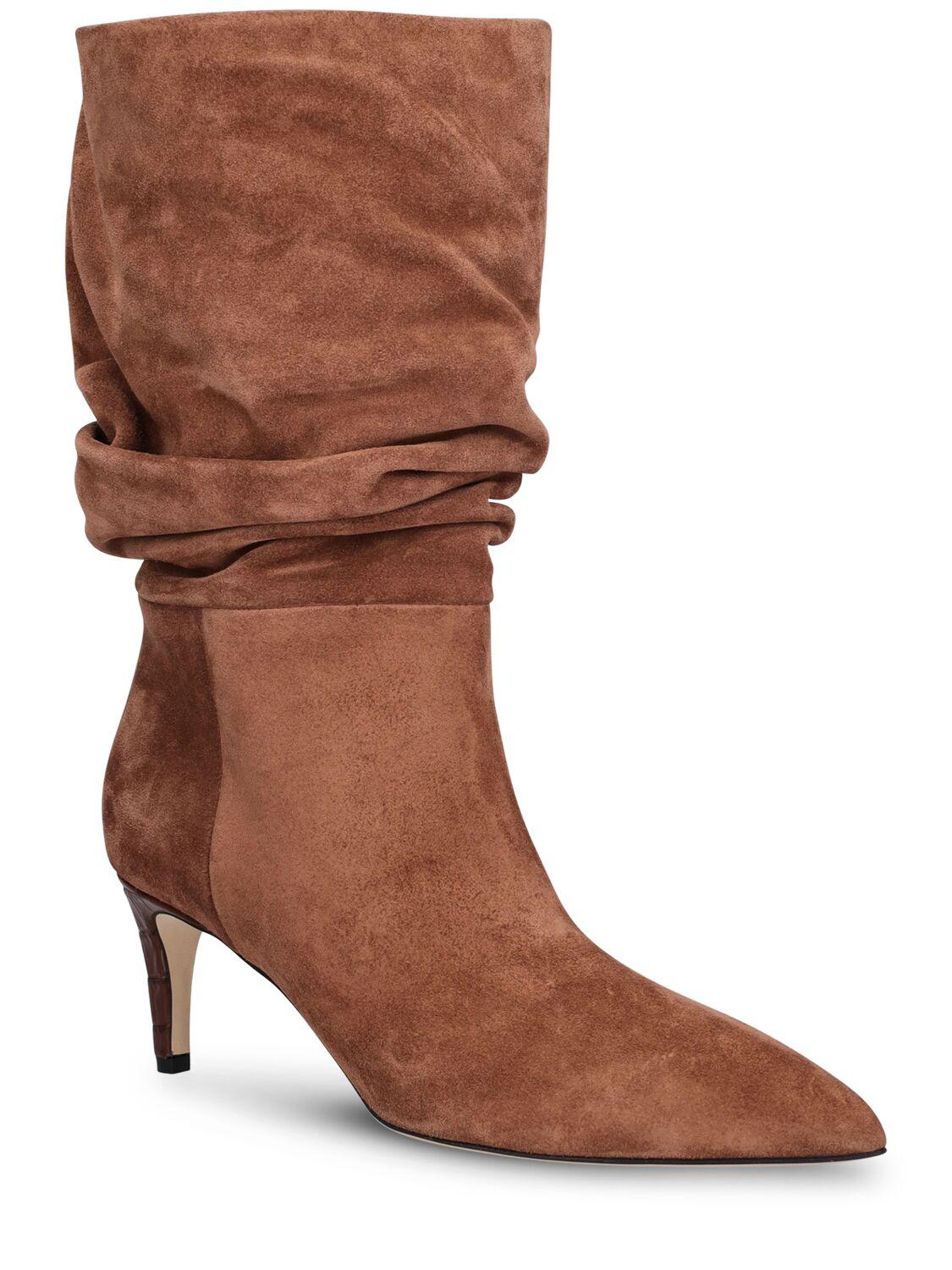 Suede slouch sale boots