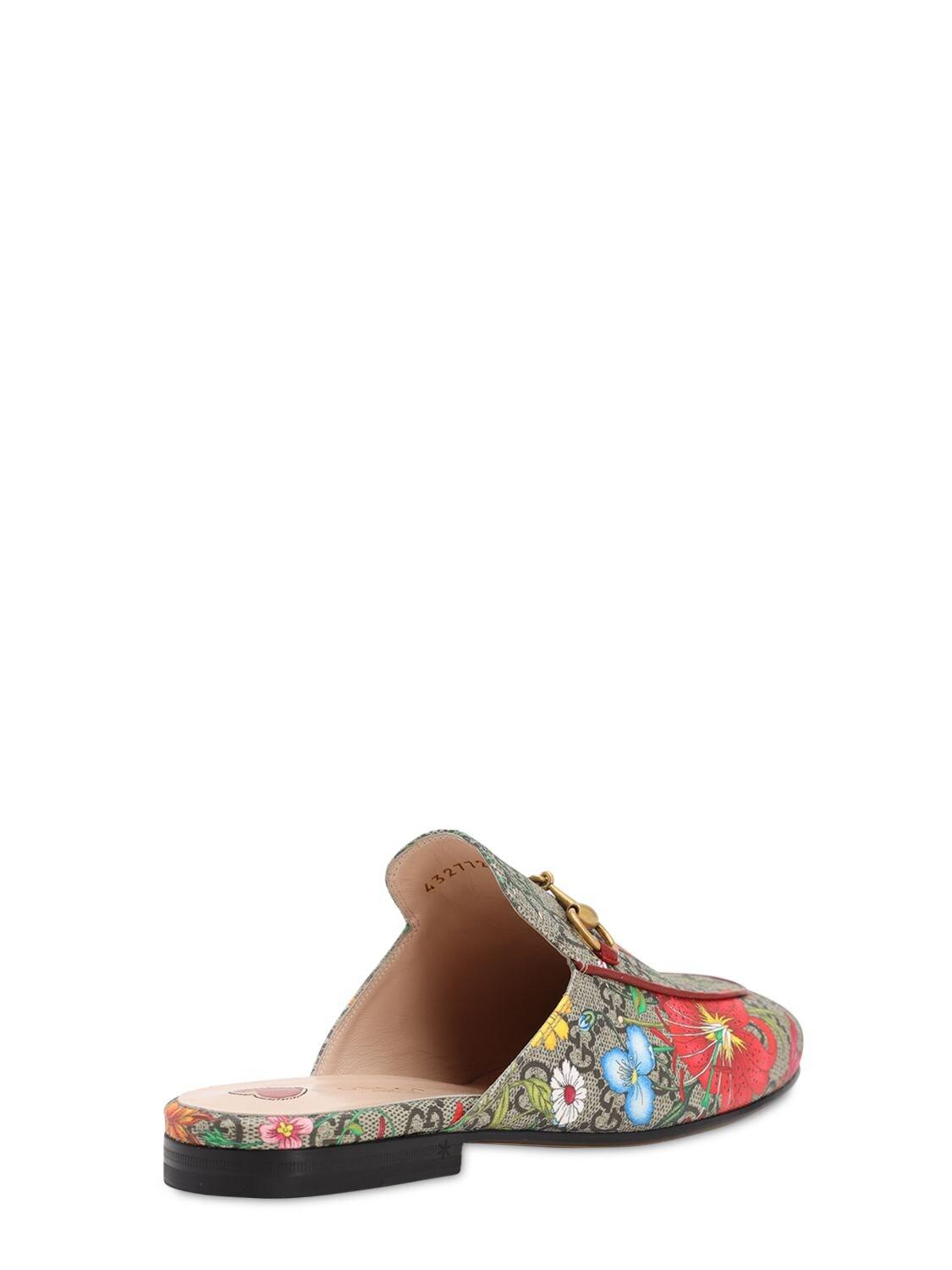 canvas gucci princetown mules