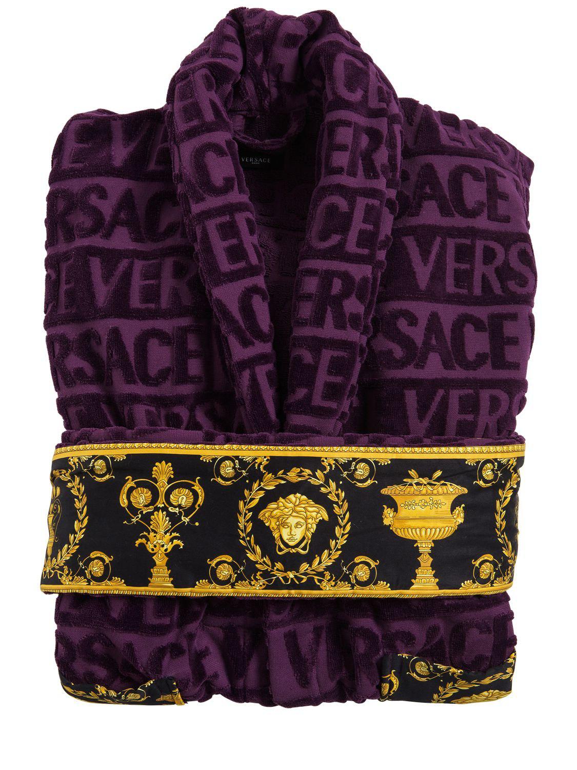 Versace Barocco & Robe Bathrobe in Purple for Men | Lyst Australia
