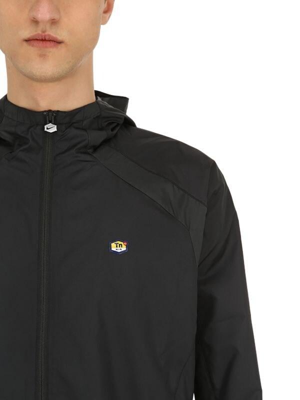 Nike Synthetic M Nrg Tn Track Jkt Hd Nylon Jacket in Black for Men | Lyst