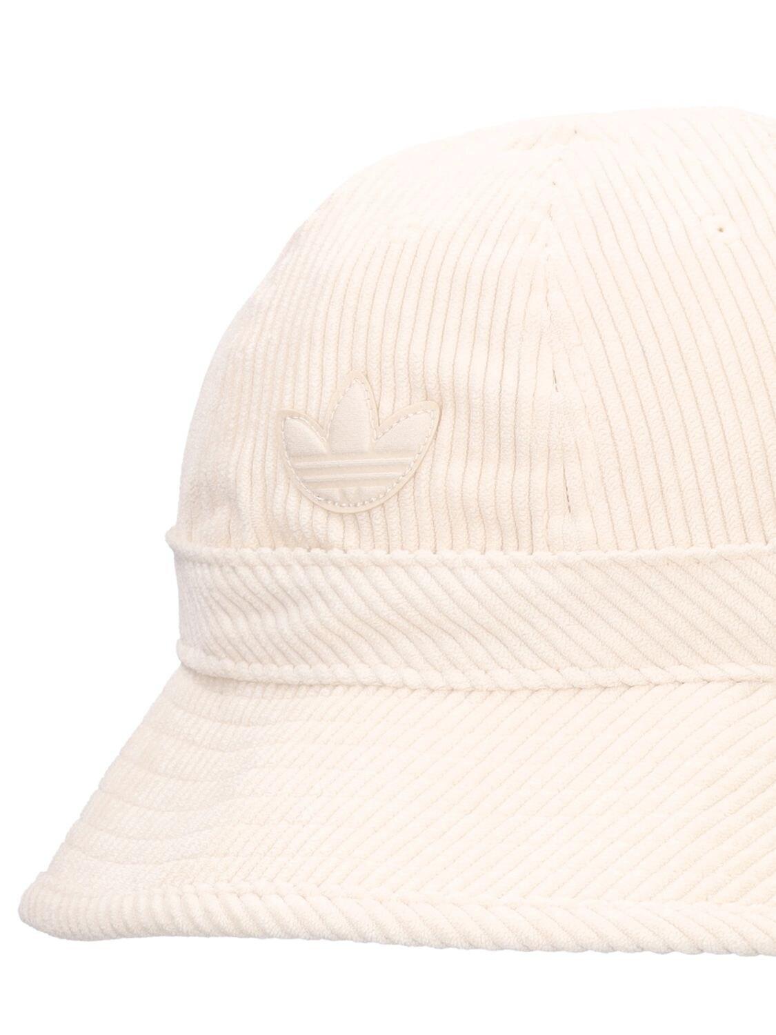 adidas Originals Corduroy Bucket Hat in Beige/White (Natural) | Lyst